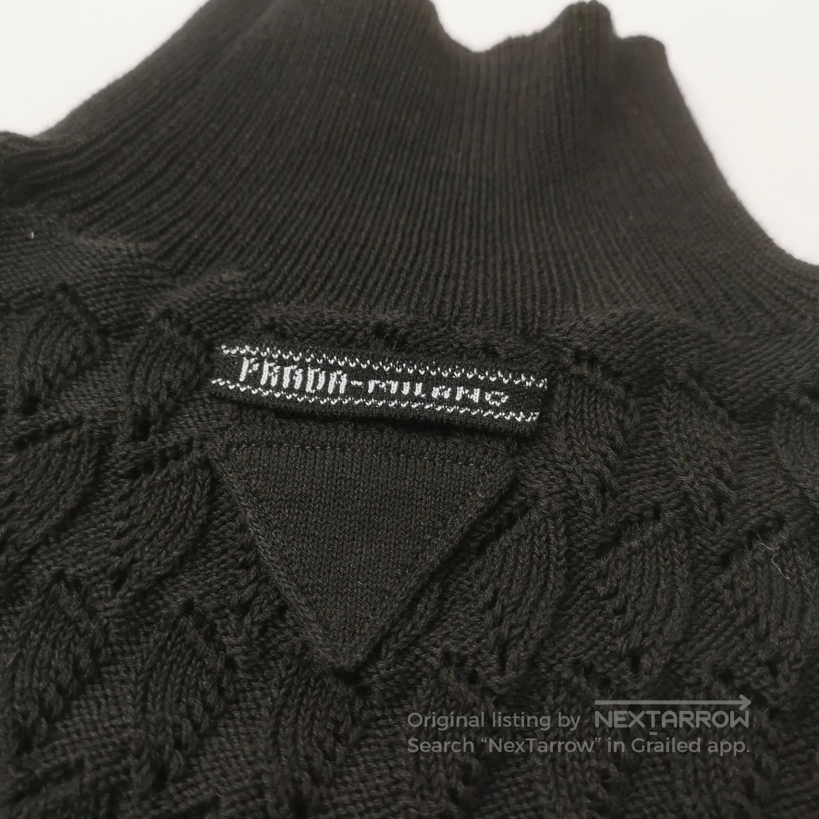 Prada Prada Black Turtleneck Knit Top with Cutouts . Size XXS / US 00 / IT 34 - 1 Thumbnail