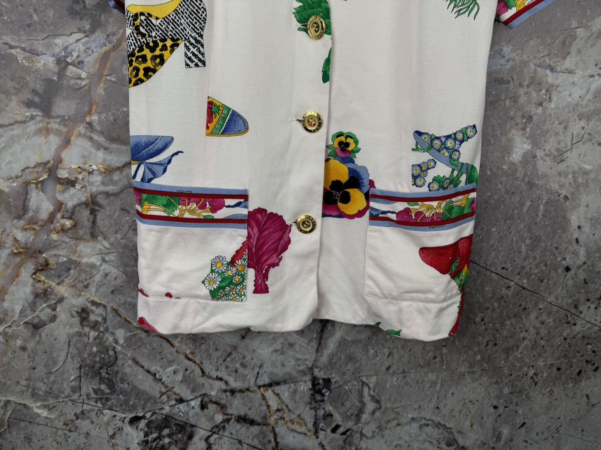 Emilio Pucci Women’s Leonardo Paris Vegatable Jacket With Short Sleeves Size L / US 10 / IT 46 - 3 Thumbnail