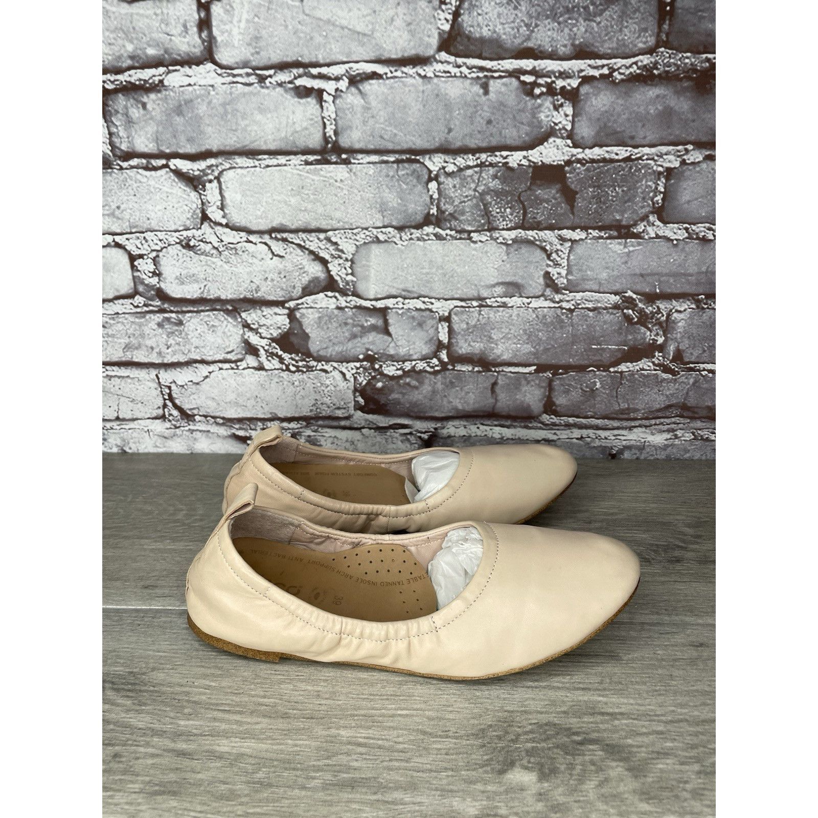 Other 1. State Skylar Ivory Leather Round Ballet Flats Shoes Women Size US 8.5 / IT 38.5 - 20 Thumbnail