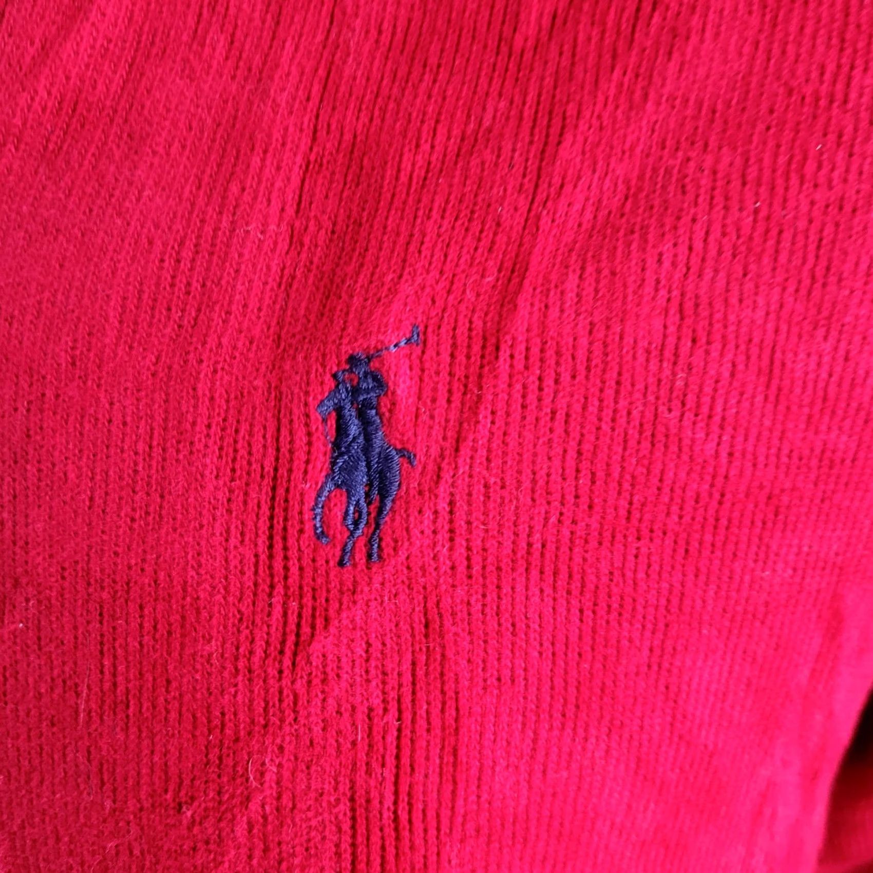 Polo Ralph Lauren Polo Ralph Lauren Red XXL Shawl Collar Sweatshirt Vintage Jumper Men Size XXL Size US XXL / EU 58 / 5 - 5 Thumbnail