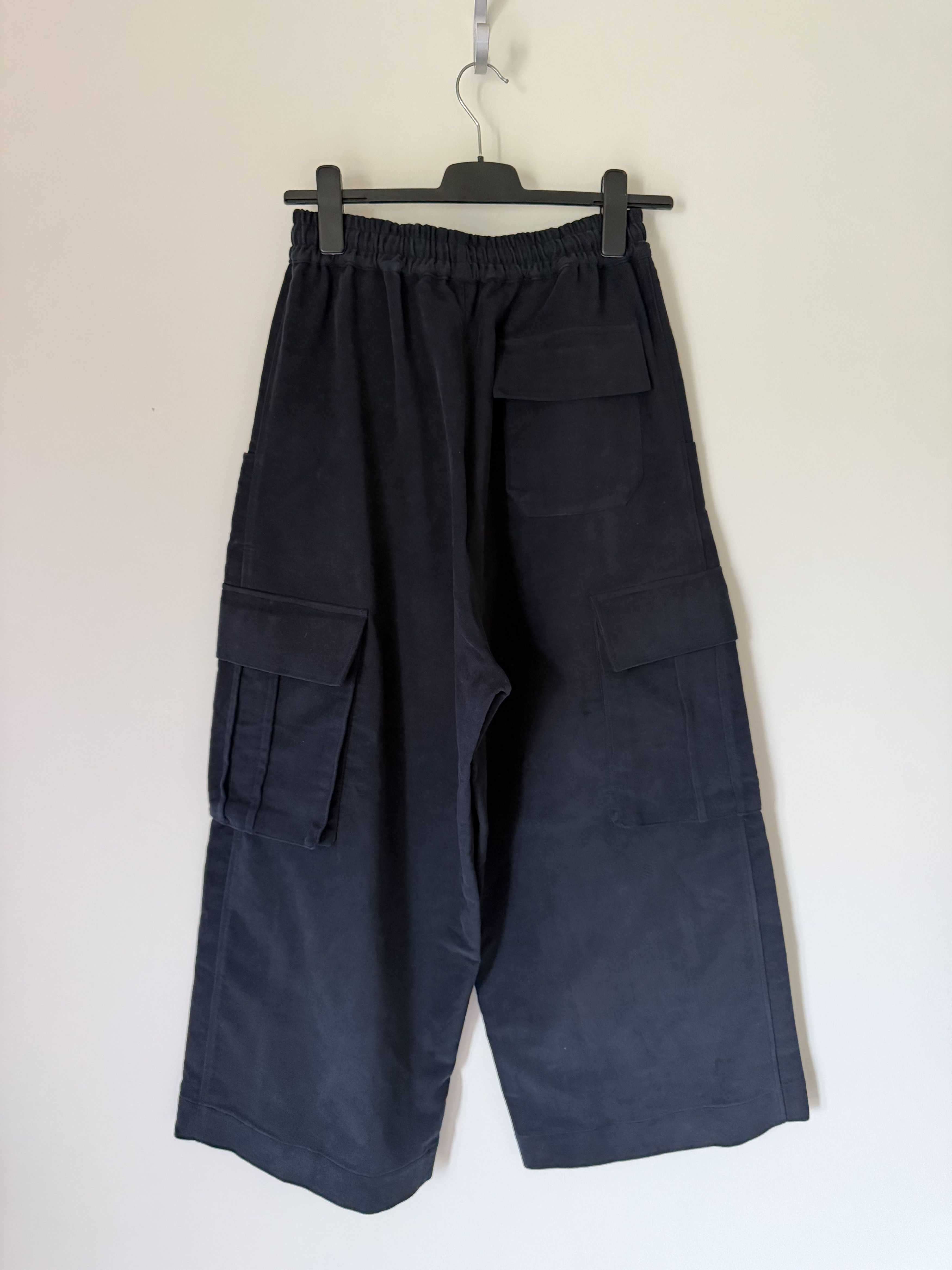 Nicholas Daley Nicholas Daley Brushed Moleskin Wide Leg Cargo Pants Navy Size US 32 / EU 48 - 4 Thumbnail