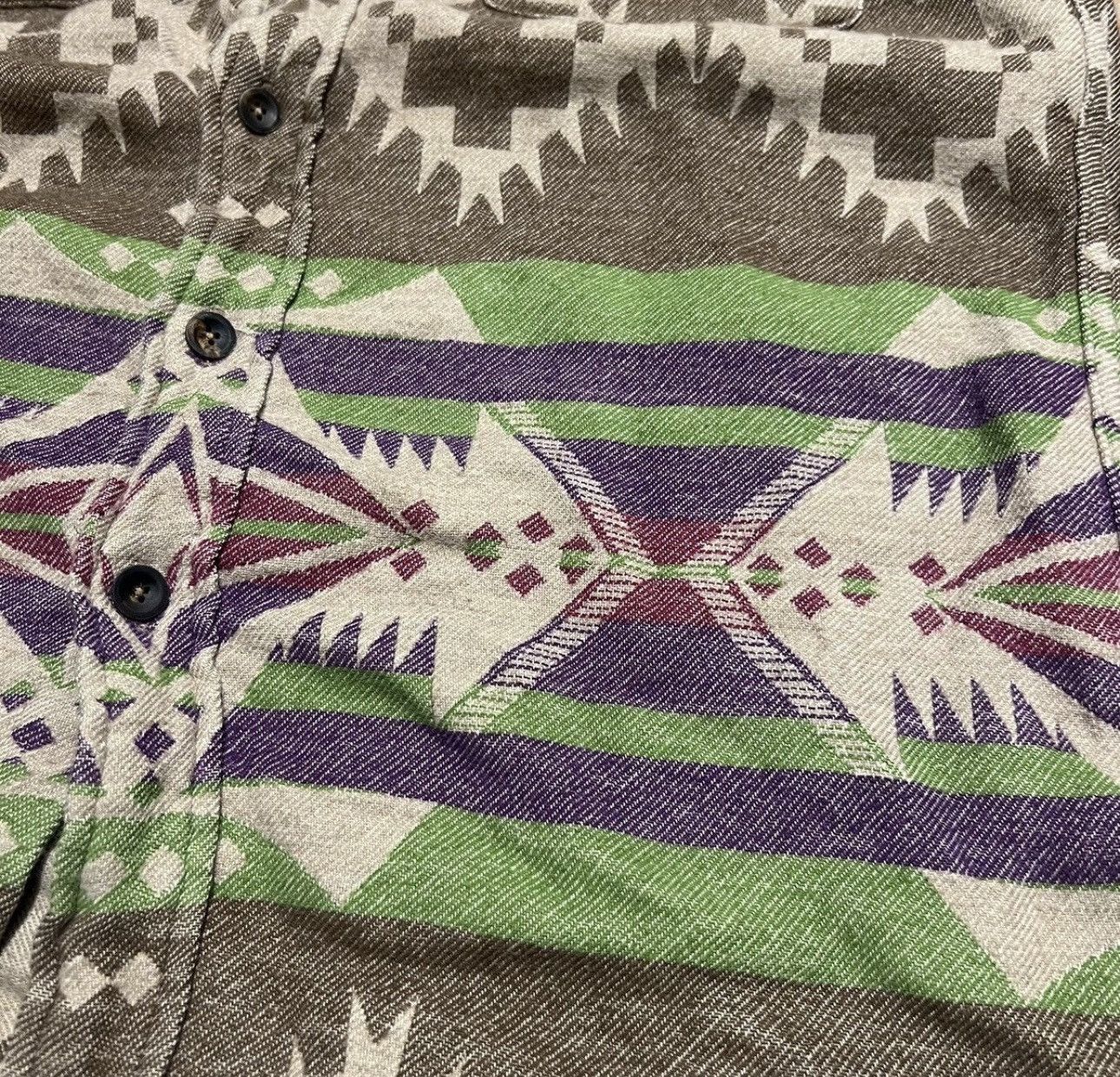 RRL Ralph Lauren Ralph Lauren aztec overshirt western Size US M / EU 48-50 / 2 - 8 Thumbnail