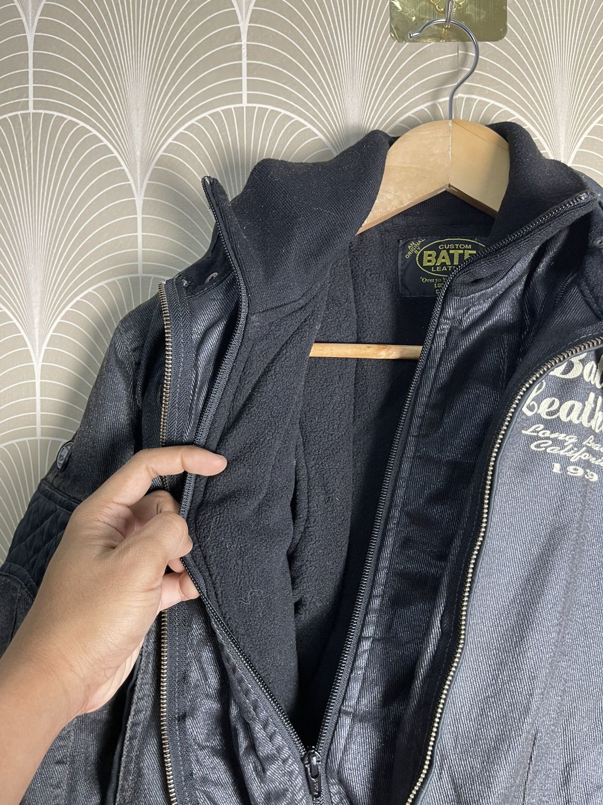 Bates Hats × Vanson Leathers VINTAGE BATES LEATHERS BIKER JACKET DOUBLE LAYER Size US M / EU 48-50 / 2 - 12 Thumbnail