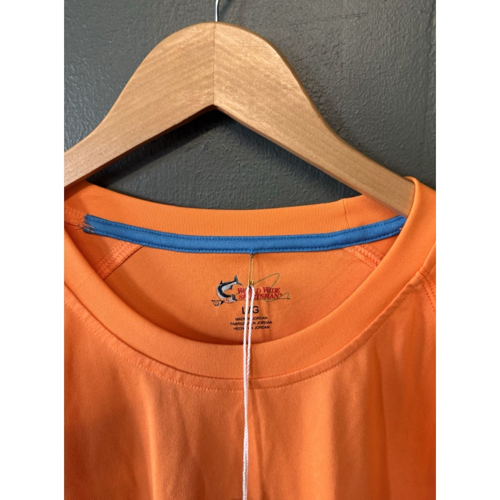 Vintage World Wide Sportsman Mens Orange Long Sleeve Athletic T-shirt L NWT Size US L / EU 52-54 / 3 - 3 Thumbnail