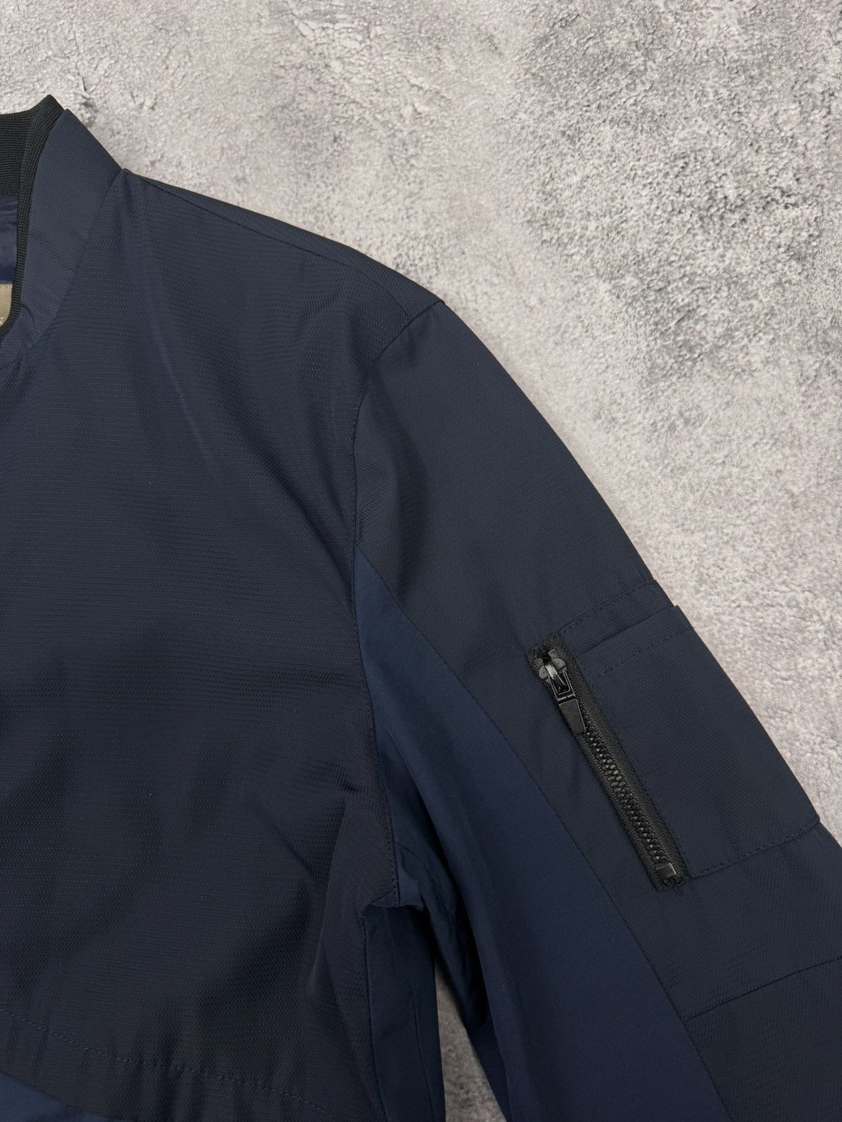 Zara Zara Man Bomber Jacket Navy Size M Size US M / EU 48-50 / 2 - 5 Thumbnail