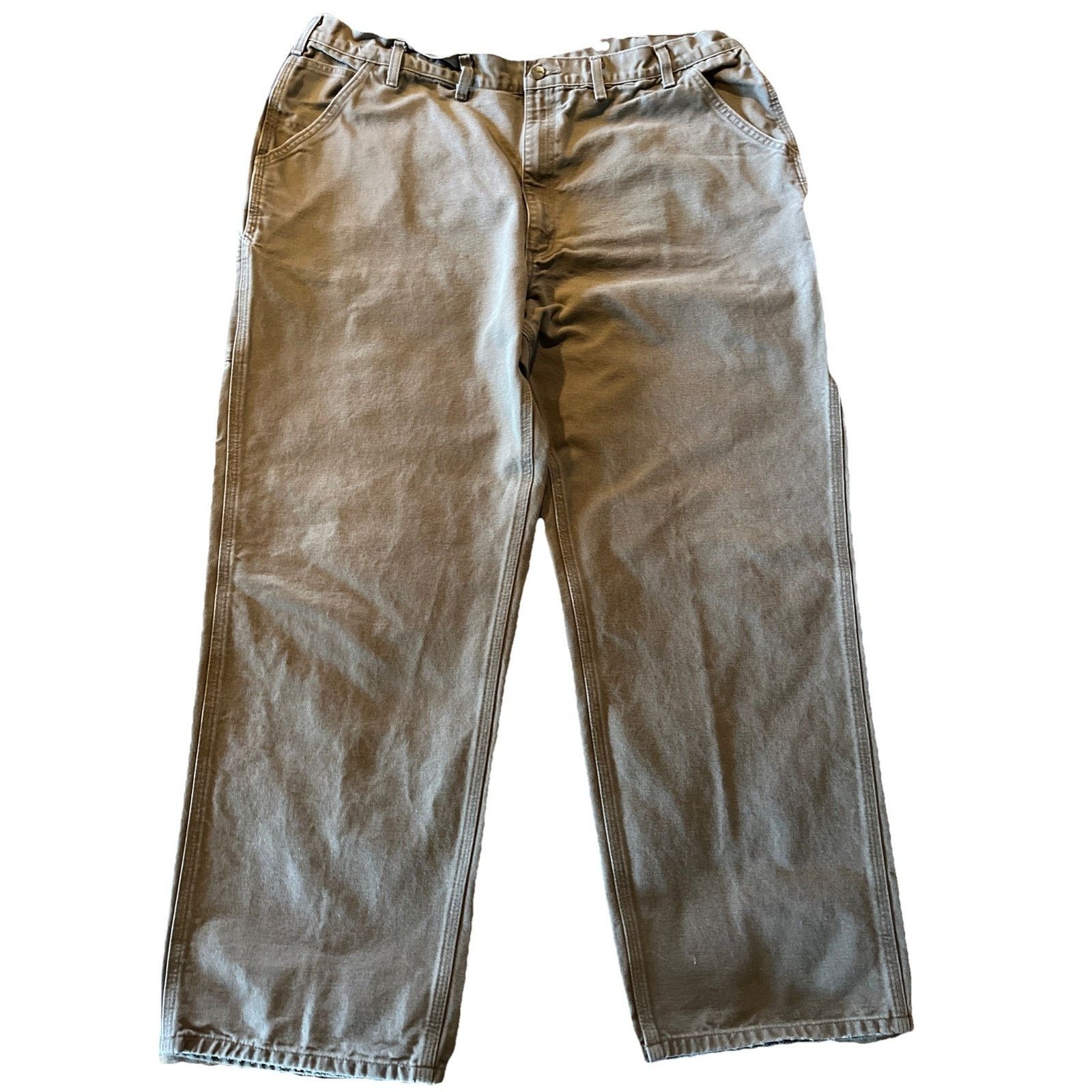 Carhartt Carhartt Men’s Pants 42x32 Gray Dungaree Fit Duck Canvas Size US 42 / EU 58 - 1 Thumbnail