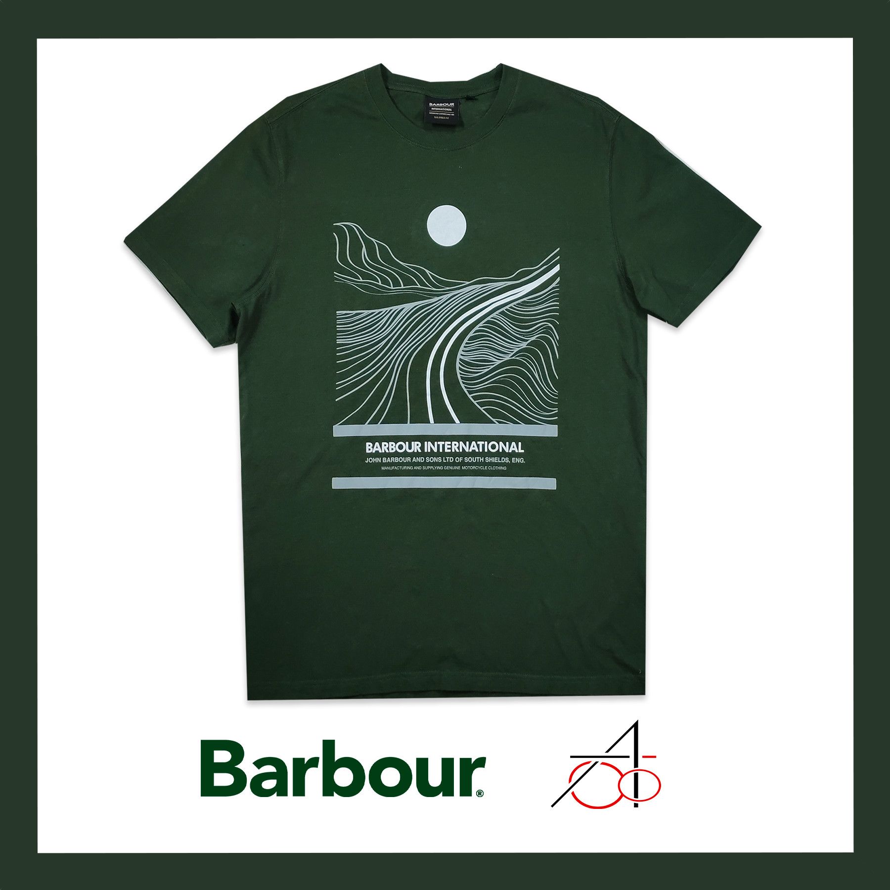 Barbour Barbour International Graphic Tee, M size Size US M / EU 48-50 / 2 - 1 Thumbnail