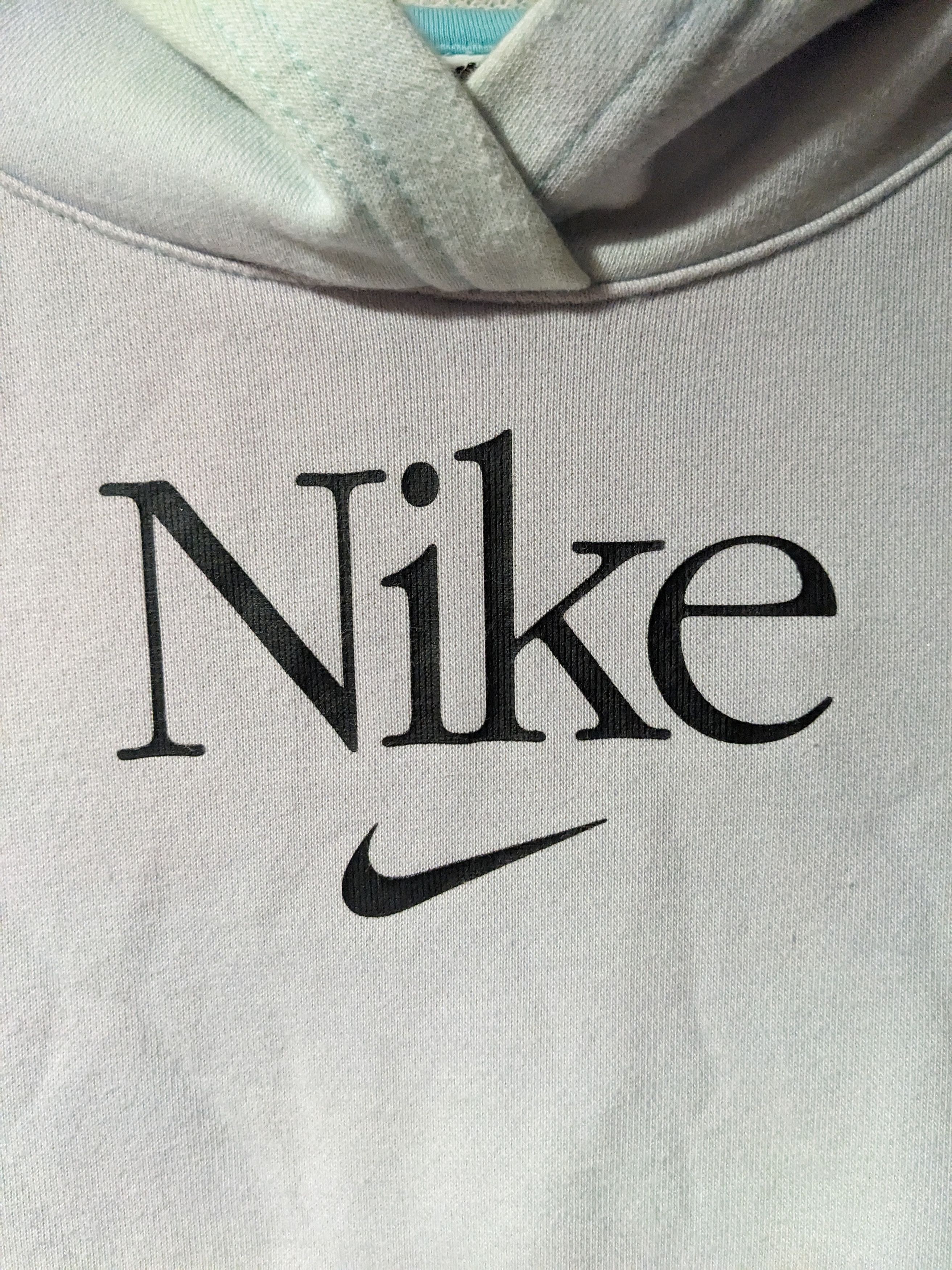 Nike × Vintage Vintage 2010's Nike Center Swoosh Woman's Cropped Hoodie Size L / US 10 / IT 46 - 2 Thumbnail