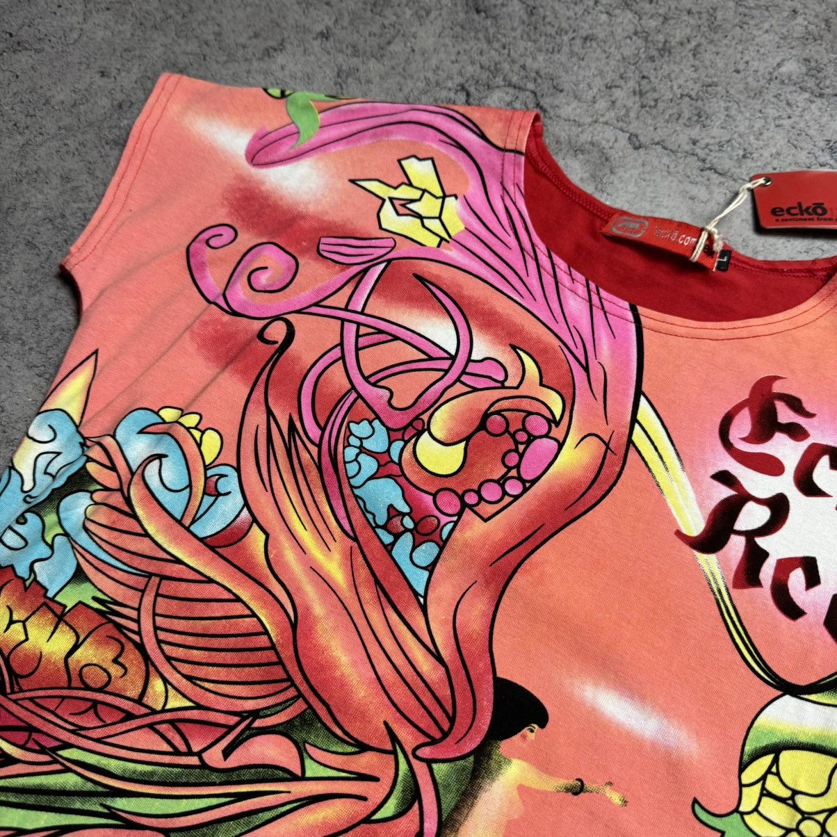 Ecko Unltd. Vintage Ecko Red Graphic Rare T-Shirt Size L / US 10 / IT 46 - 5 Thumbnail