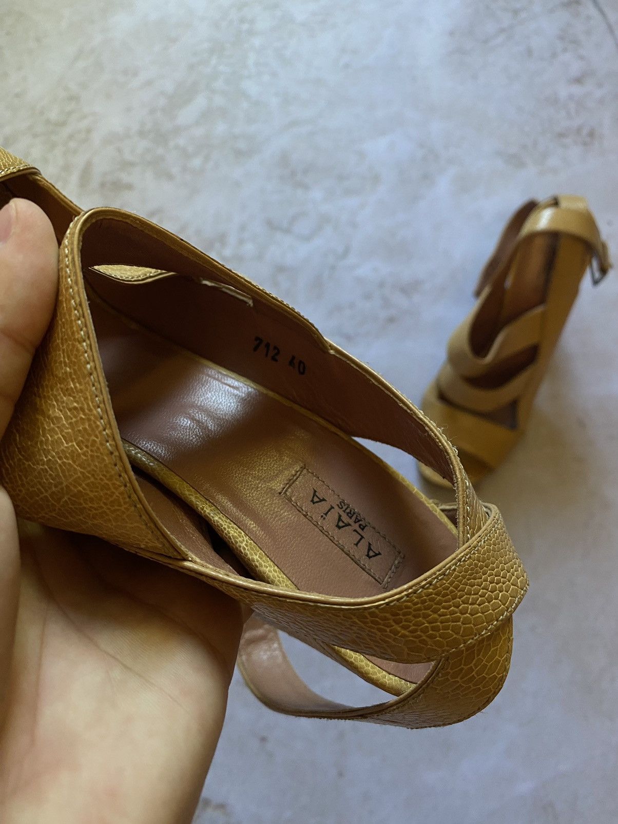 Alaia Alaia Luxury Leather Shoes Italy Heels Snake skin Size US 10 / IT 40 - 7 Thumbnail