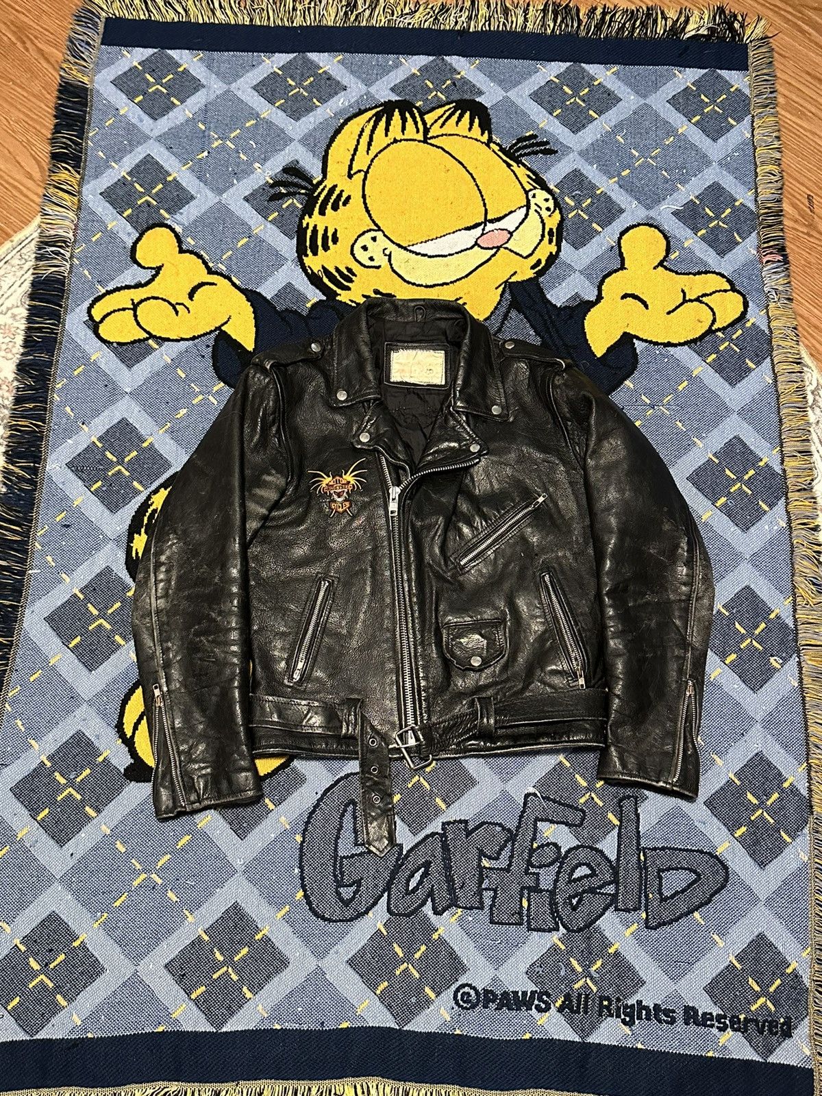 Harley Davidson Vintage 80s Harley-Davidson Leather Biker Jacket Size US S / EU 44-46 / 1 - 1 Thumbnail