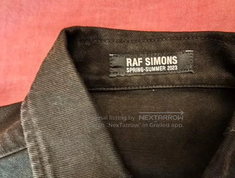 Other Raf Simons Leather brand fur edge short women's denim jack Size XS / US 0-2 / IT 36-38 - 6 Thumbnail
