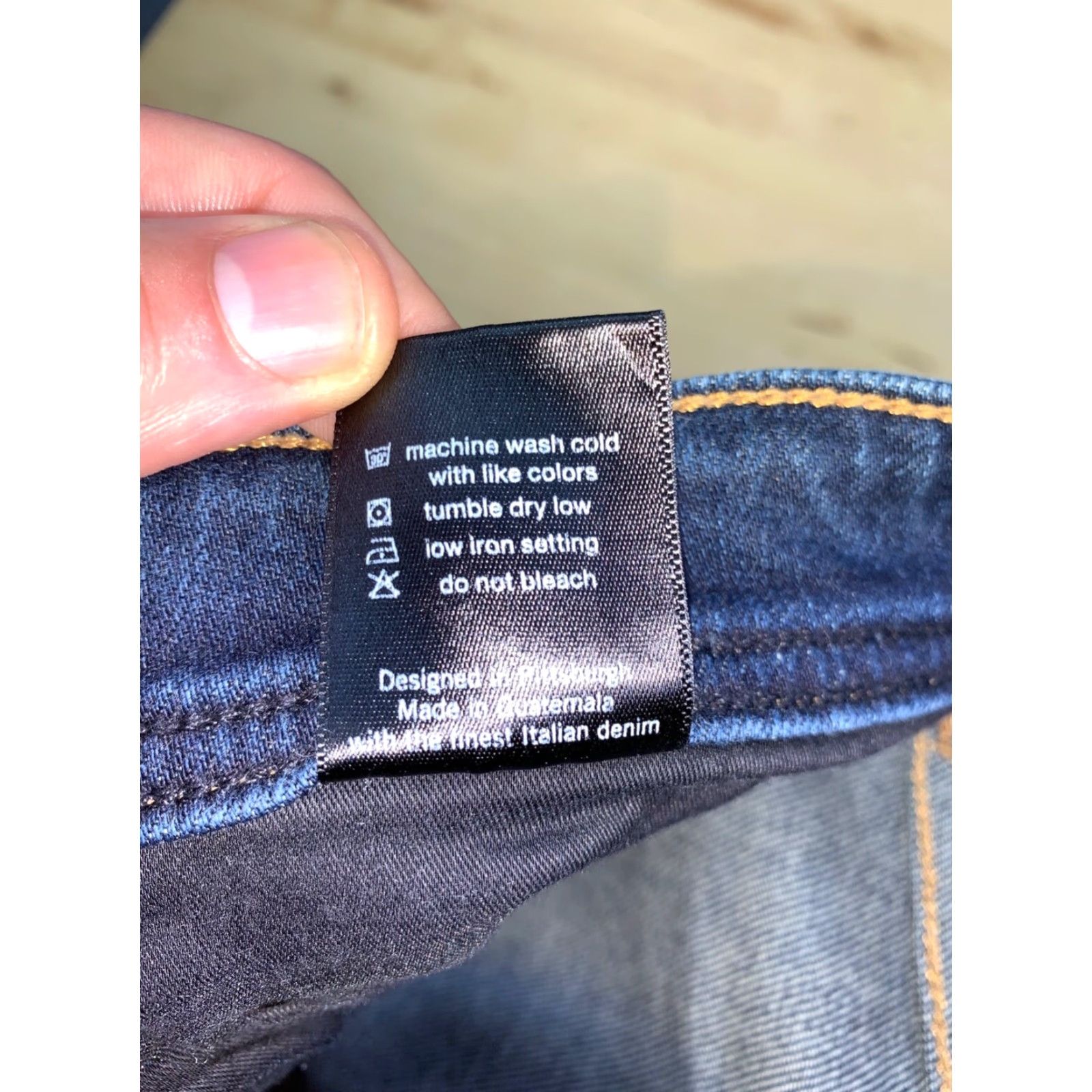 Denime Revtown Jeans Tapered Denim 31x31 Mens Blue Dark Wash Slim Regular 8753 Jeans Men Size US 31 - 6 Thumbnail