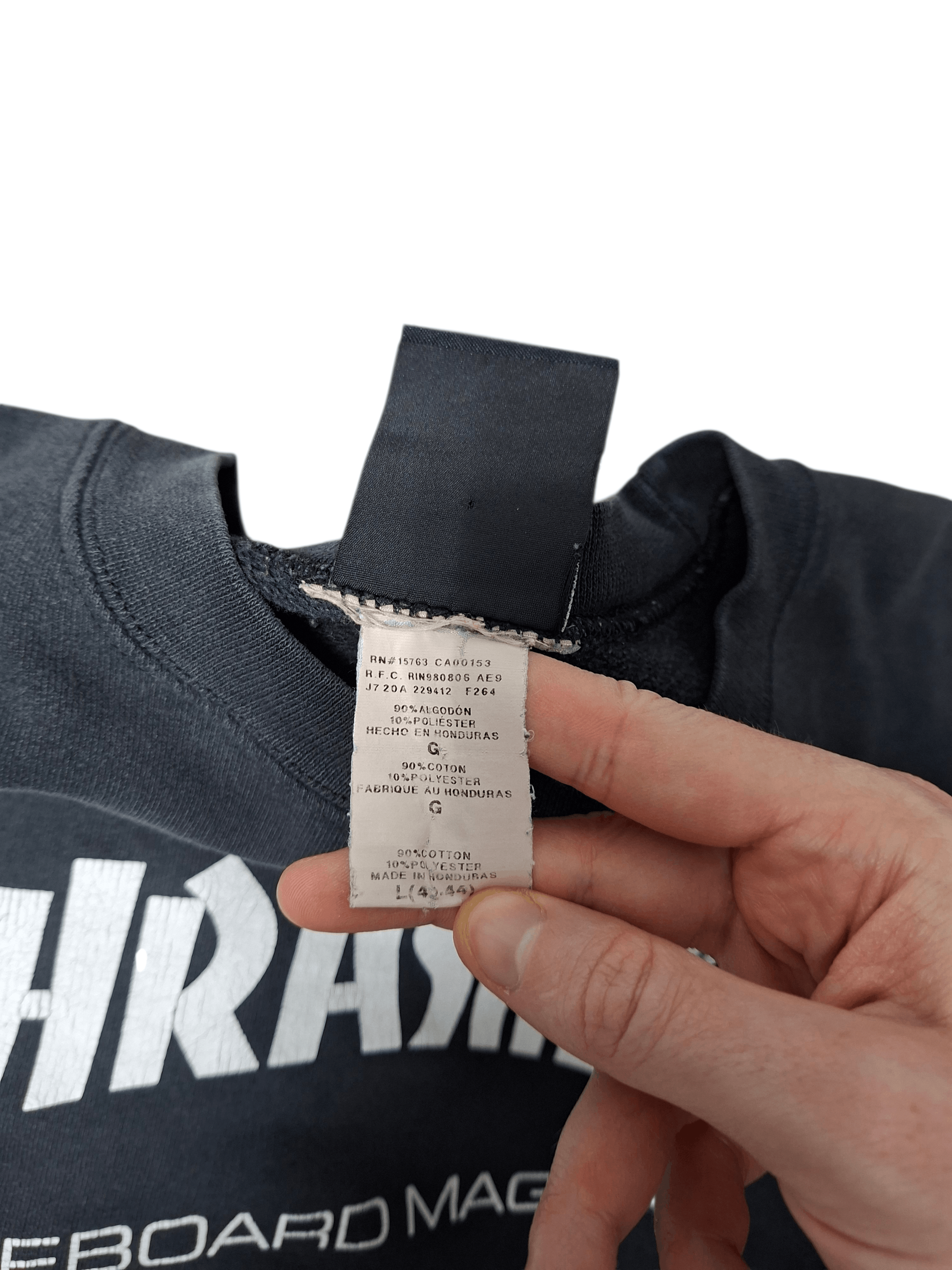 Thrasher THRASHER VINTAGE DISTRESSED SK8 HEAVY COTTON SWEATSHIRT Size US L / EU 52-54 / 3 - 6 Thumbnail