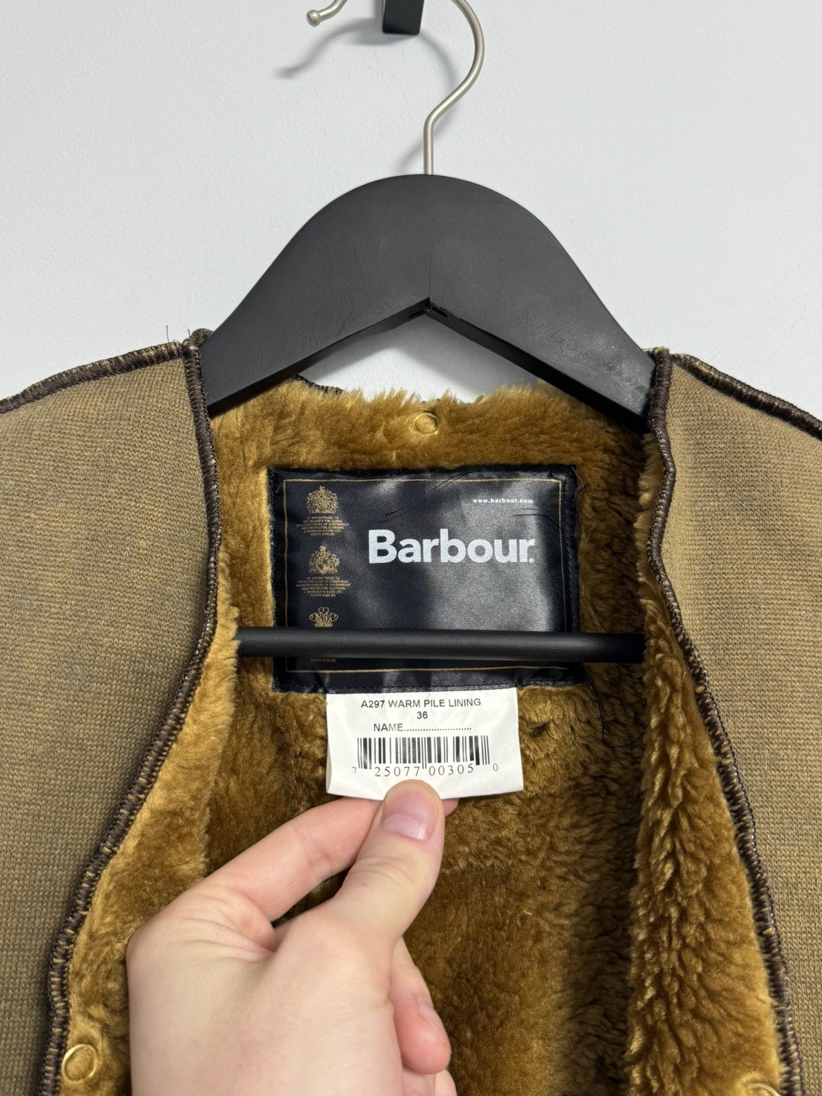 Barbour Vintage Barbour Lining A297 Warm Pile Adult Made in England Size US L / EU 52-54 / 3 - 5 Thumbnail