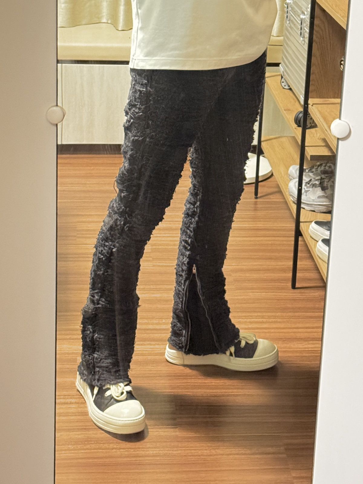 1017 ALYX 9SM × Blackmeans 1017 Alyx 9SM Blackmeans Distressed Jeans (2024) Black Size US 30 / EU 46 - 16 Thumbnail