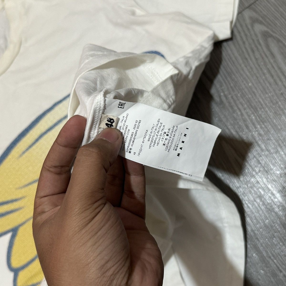 Marni Marni Tornado White T-Shirt Size US M / EU 48-50 / 2 - 4 Thumbnail