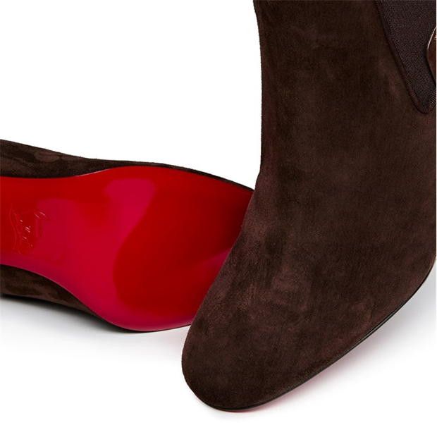 Christian Louboutin Turelastic Suede Ankle Boots Size US 10 / IT 40 - 6 Thumbnail