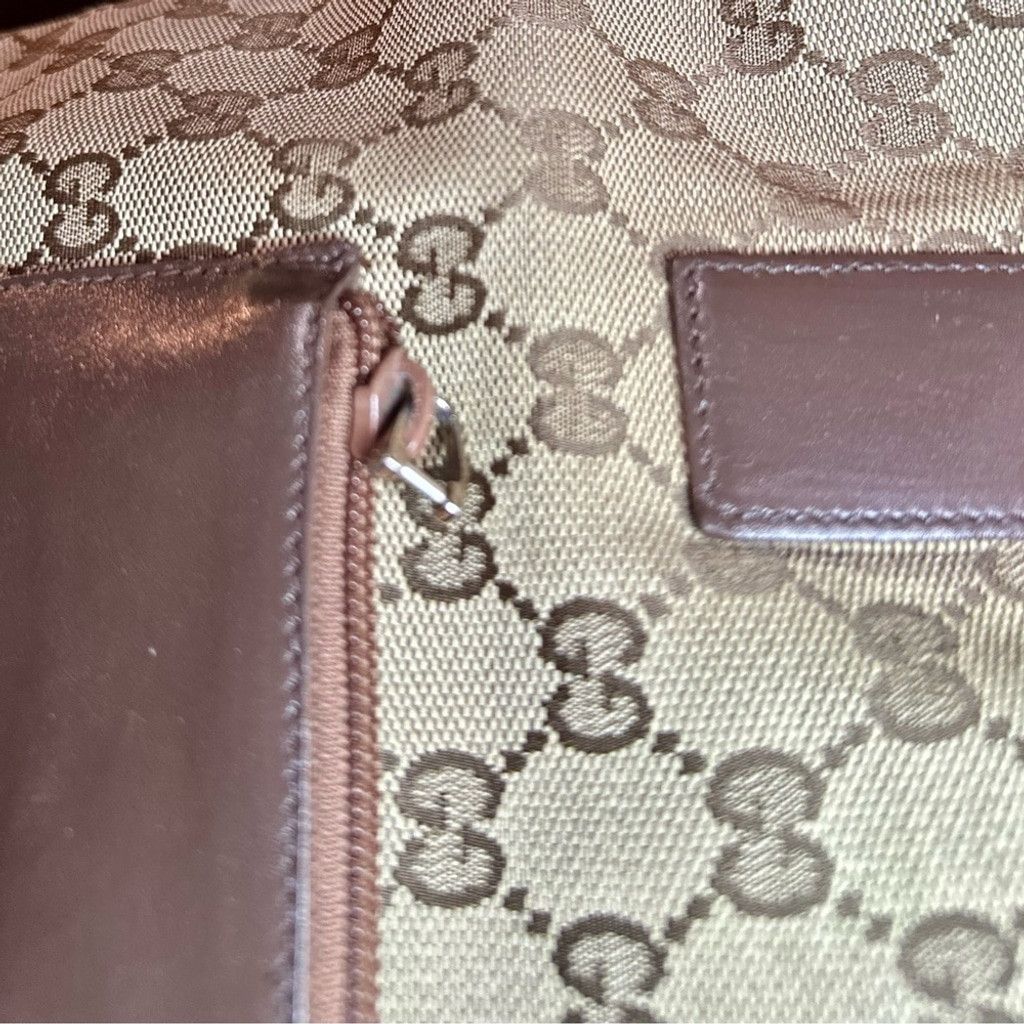 Gucci Gucci Brown Monogram Tote Bag Size ONE SIZE - 4 Thumbnail