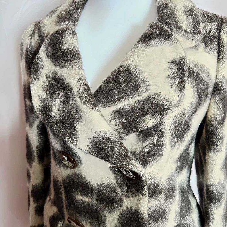 Vivienne Westwood Vivienne Westwood Love double heart leopard print wool jac Size S / US 4 / IT 40 - 3 Thumbnail
