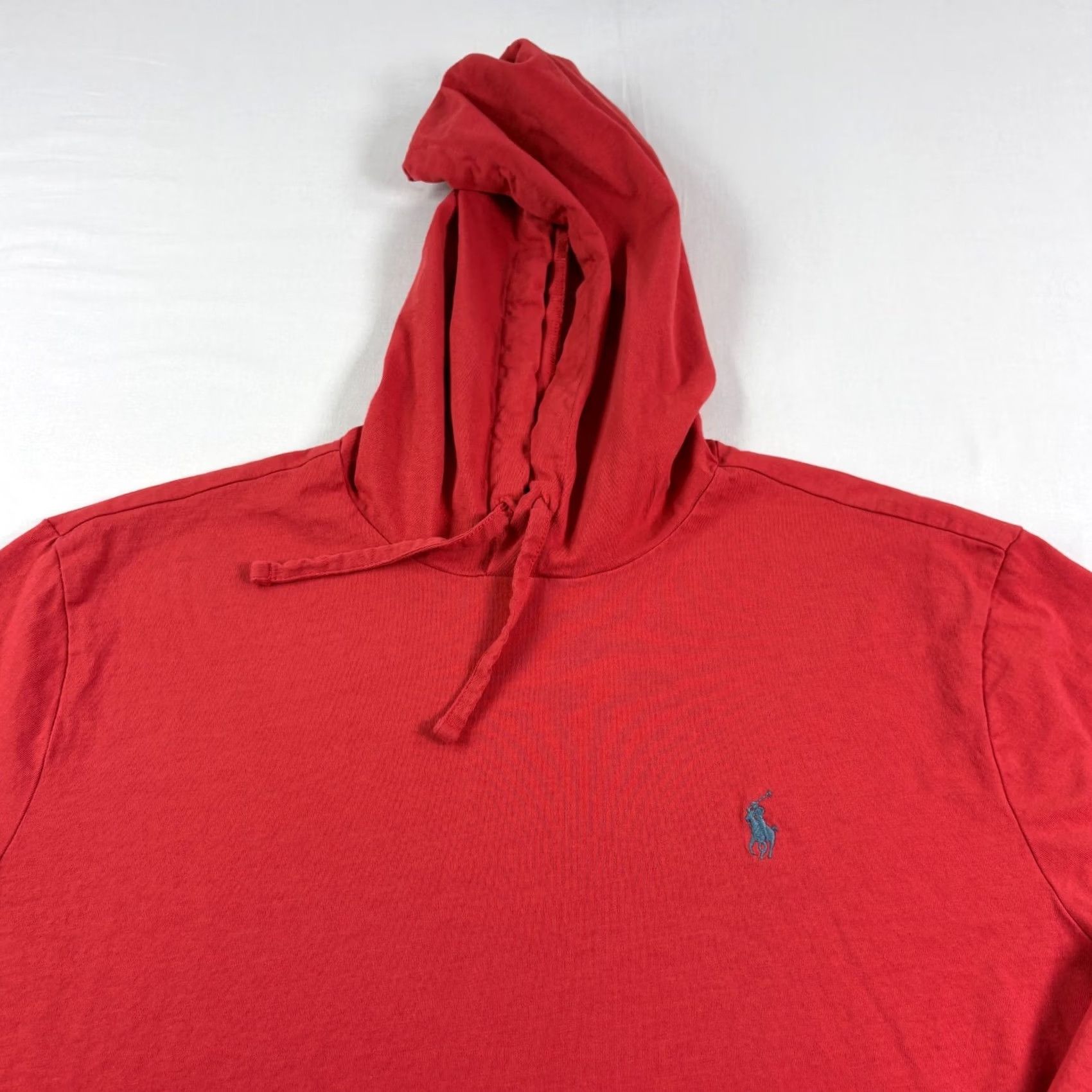 Polo Ralph Lauren Polo Ralph Lauren Hoodie Mens Medium Red Lightweight Pullover Shirt Size US M / EU 48-50 / 2 - 3 Thumbnail