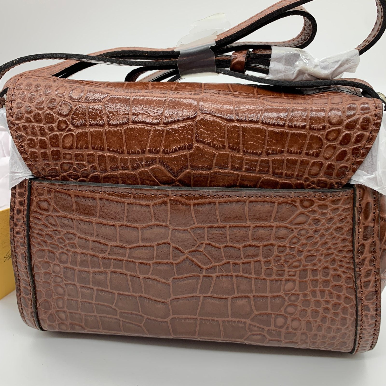 Other Patricia Nash Crossbody Leather Ashmore Satchel British Tan Size ONE SIZE - 7 Thumbnail