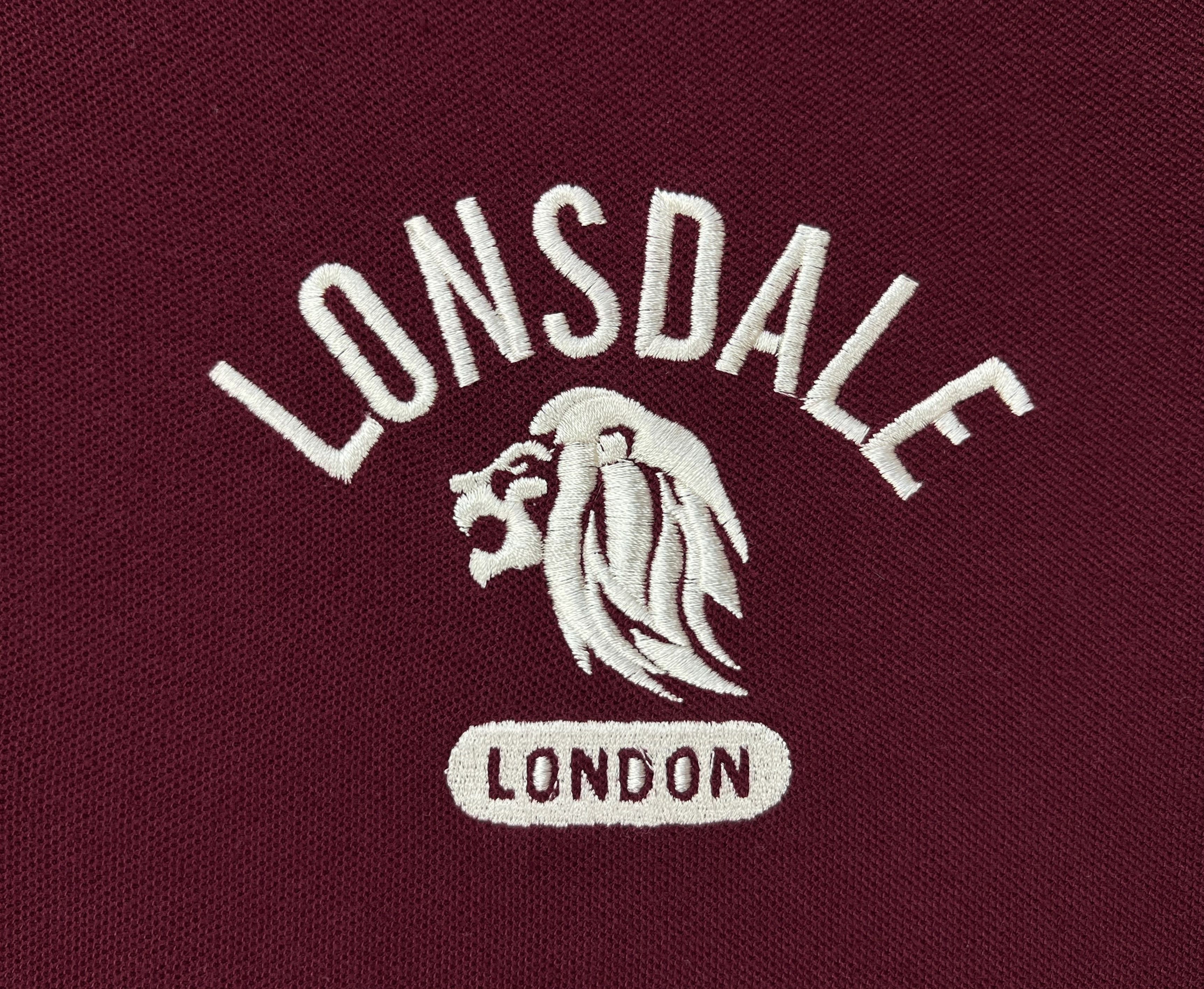Lonsdale Lonsdale London Burgundy Polo Shirt Embroidered Logo Size US M / EU 48-50 / 2 - 5 Thumbnail