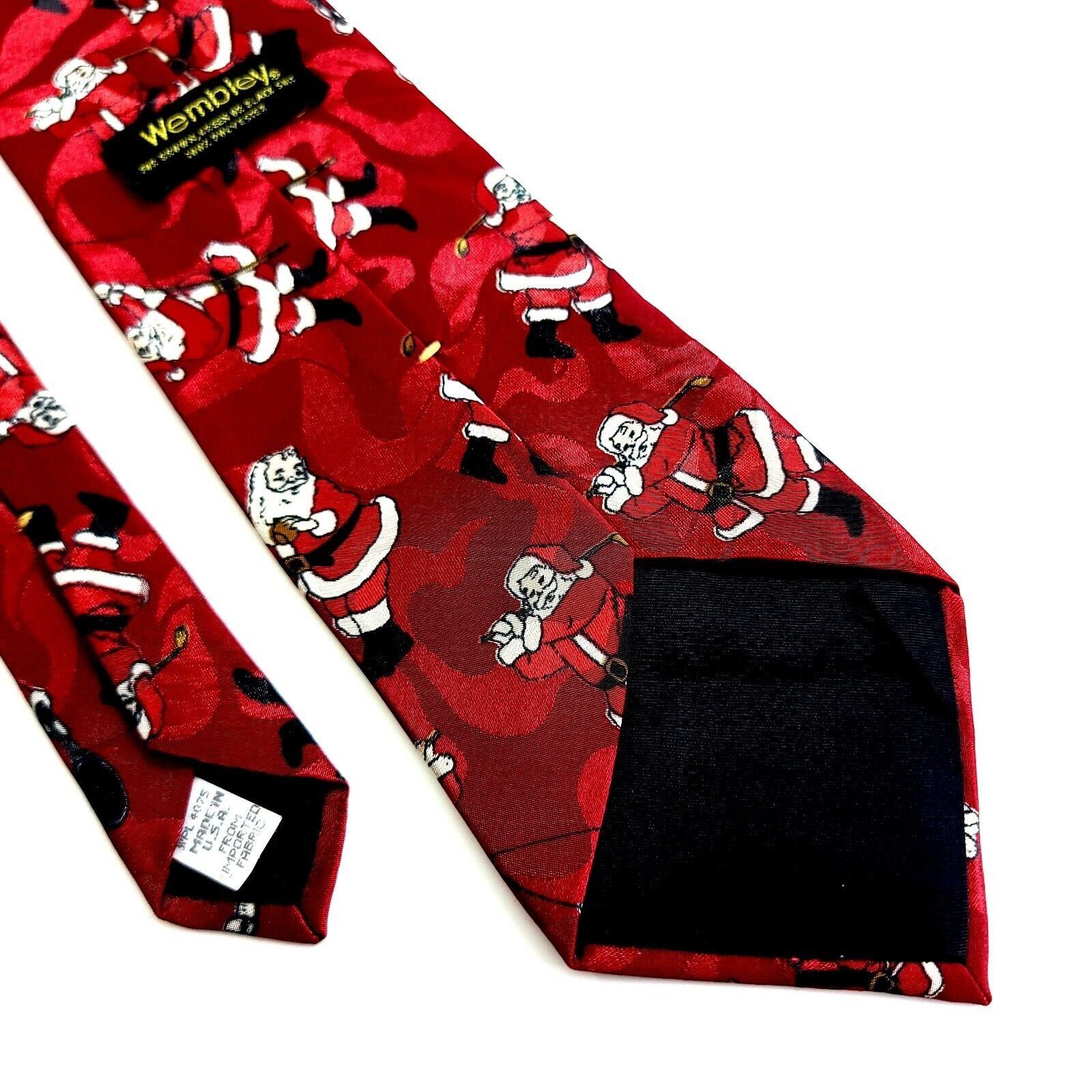 Other Wembley Christmas Santa Klaus Golf Fishing Red Polyester Jac Size ONE SIZE - 5 Thumbnail