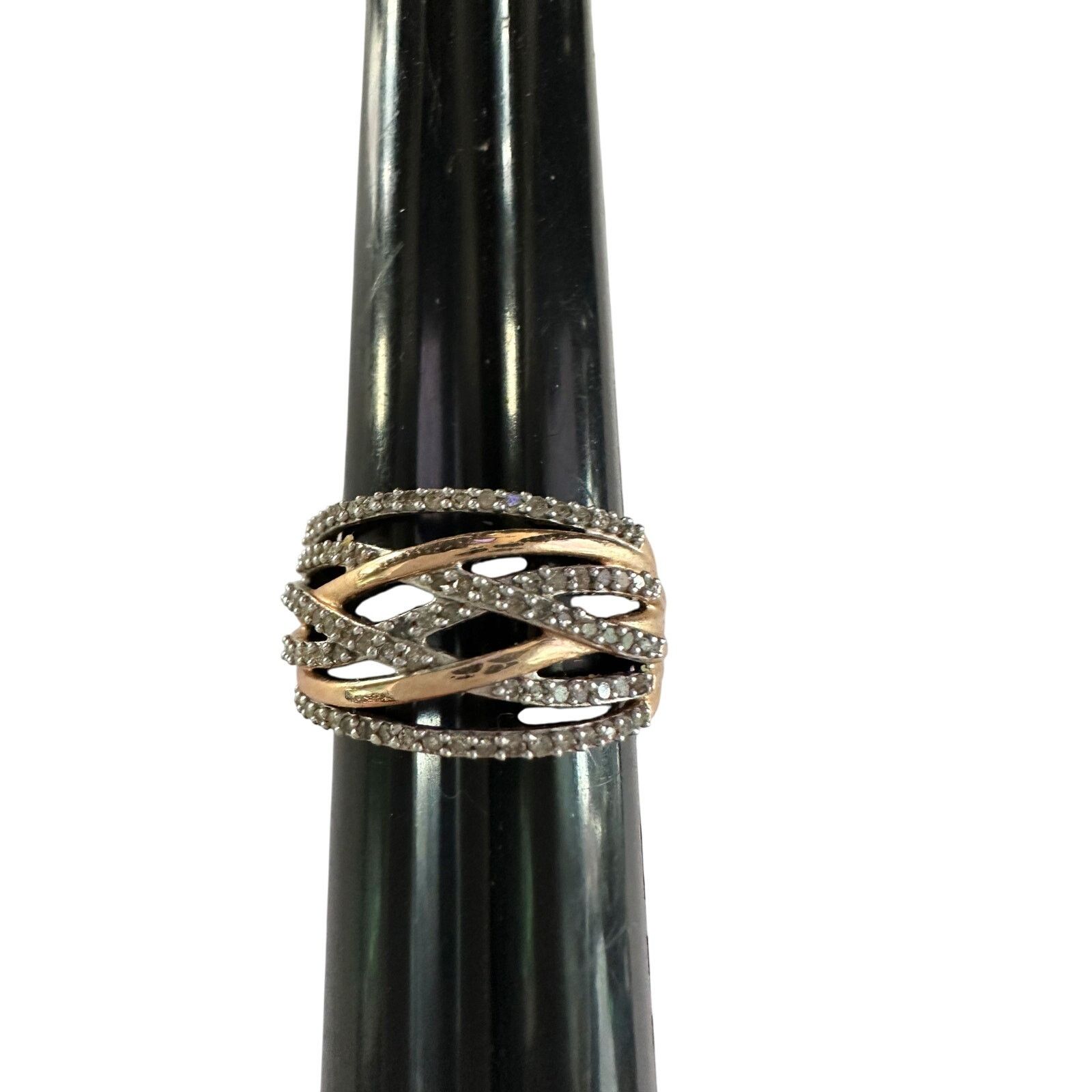 Other 1/2 Carat Natural Diamond Braided Woven Paths Ring Size 7 Size ONE SIZE - 19 Thumbnail