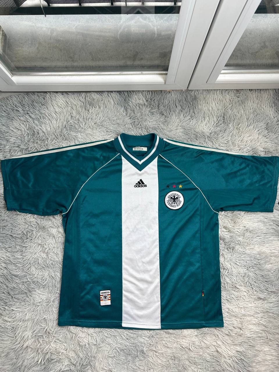 Other Vintage Adidas Germany 1998 Deutschland Away Soccer Jersey Size US XL / EU 56 / 4 - 1 Thumbnail