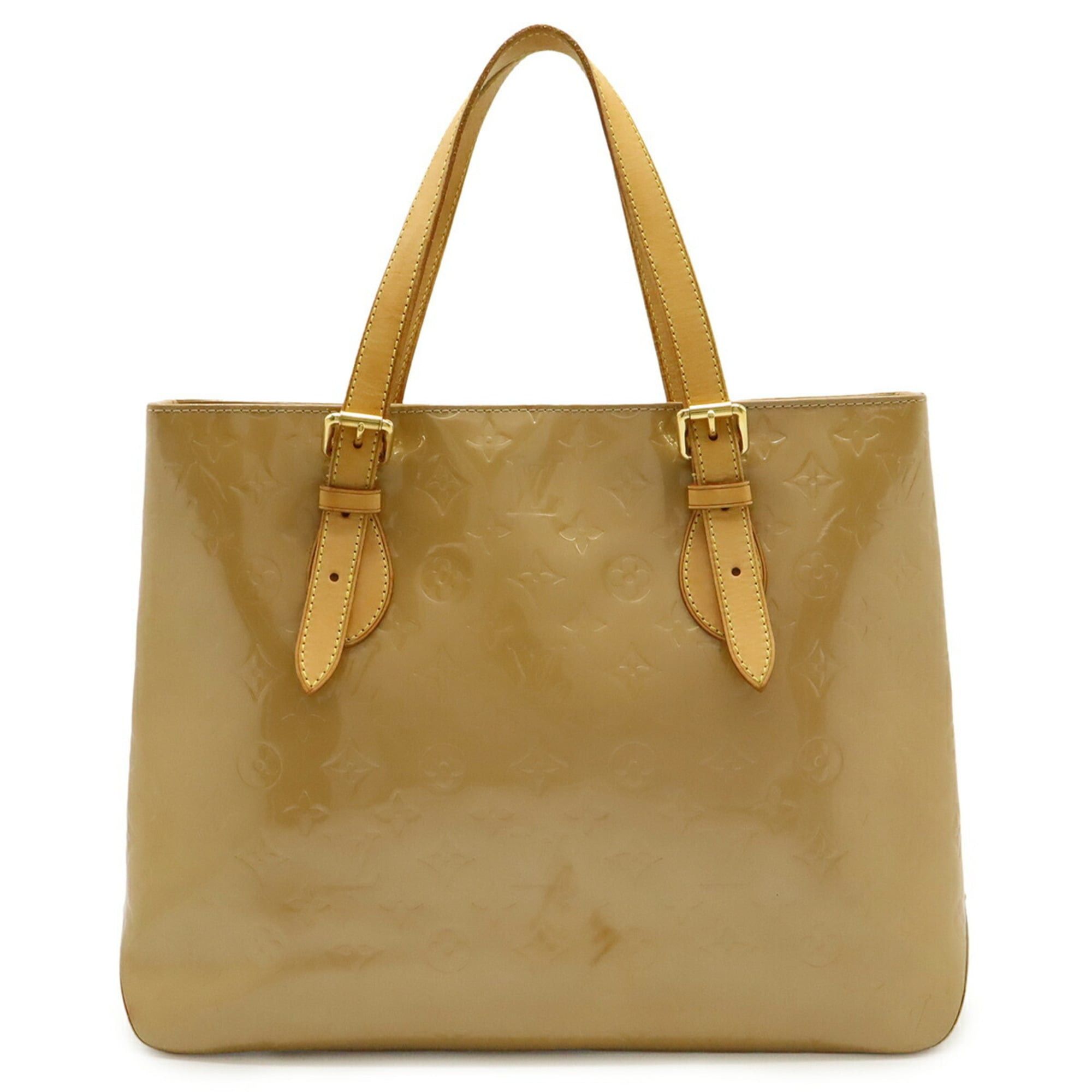 Louis Vuitton Louis Vuitton Monogram Vernis Brentwood Tote Bag Shoulder Enamel Patent Leather Noisette M91511 Size ONE SIZE - 1 Thumbnail