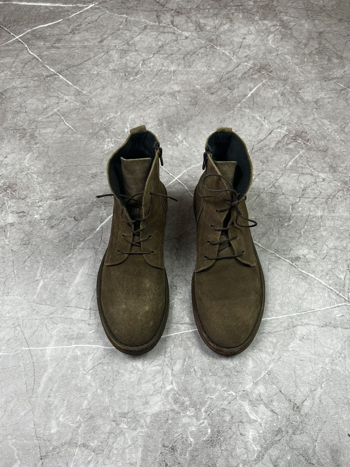 MoMA Moma Suede Laces Zipper Brown Ankle Boot Size 39 Size US 6 / EU 39 - 3 Thumbnail