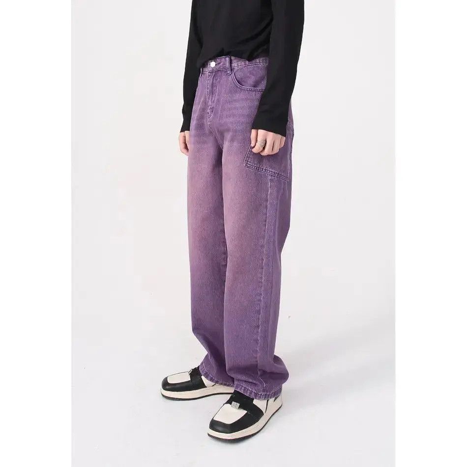 Japanese Brand Loose straight leg hip-hop jeans Size US 32 / EU 48 - 5 Thumbnail