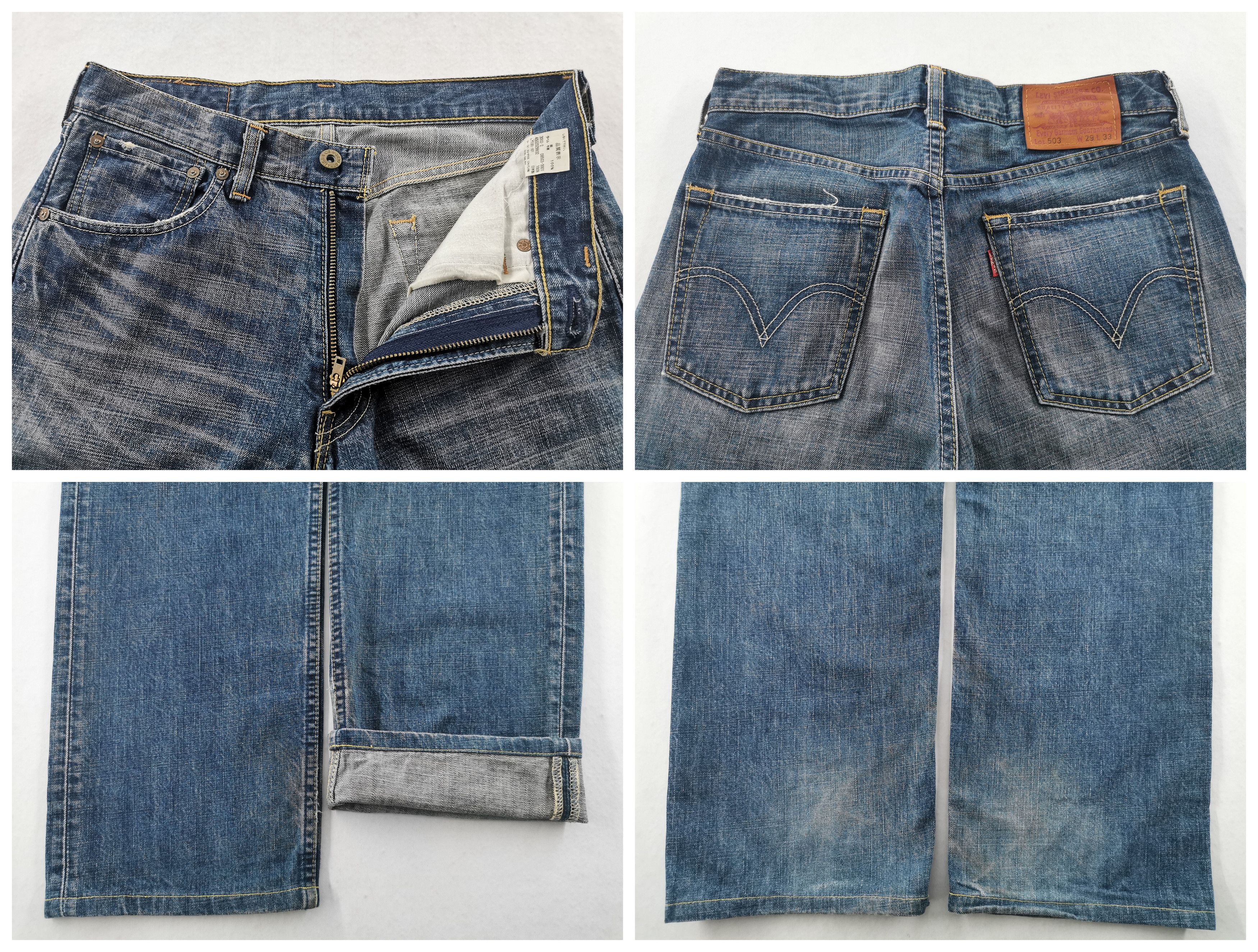 Levi's Vintage Levis Lot 503 Denim Made In Japan Size 30/29x33 Size US 30 / EU 46 - 7 Thumbnail
