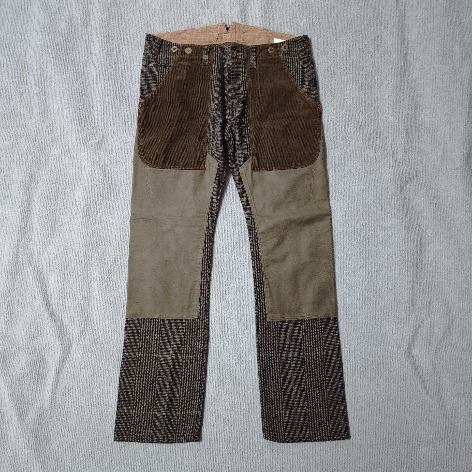 Junya Watanabe Junya Watanabe Wool Corduroy Patchwork Trousers Size US 28 / EU 44 - 1 Thumbnail