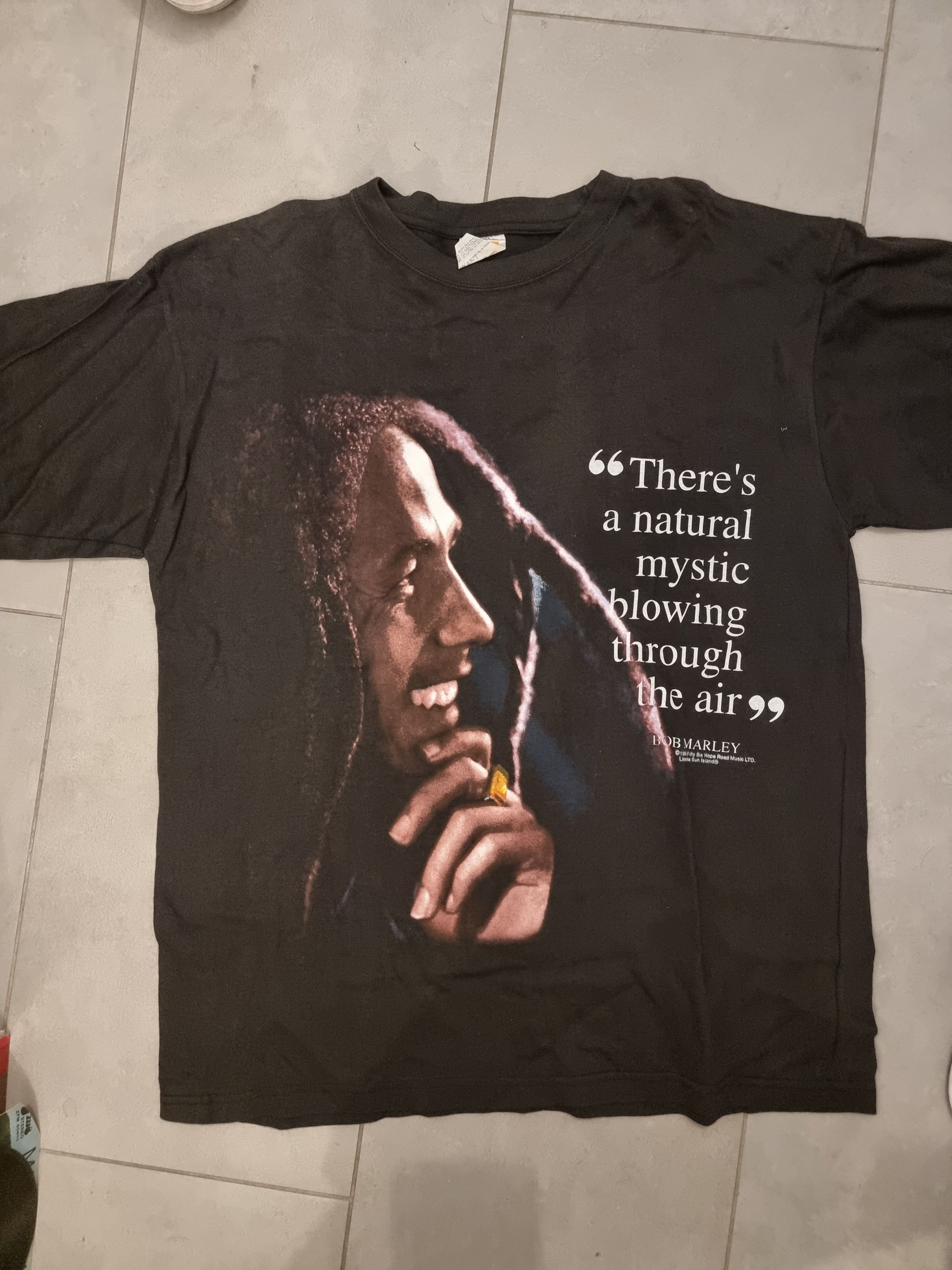 image of Bob Marley Vintage T 90's in Black, Men's (Size XL)