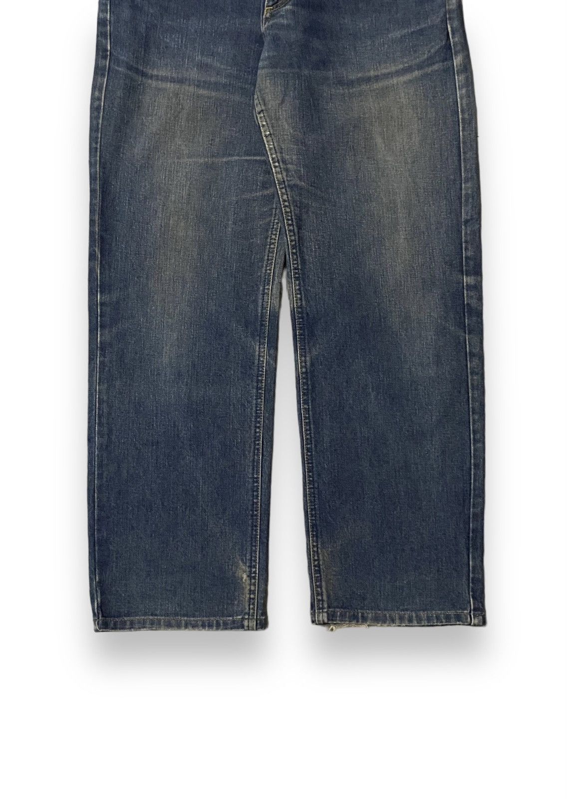 Japanese Brand × Lee × Vintage Men Jean Lee Rider 1014 Dirty Distressed Straight Loose Size US 30 / EU 46 - 5 Thumbnail