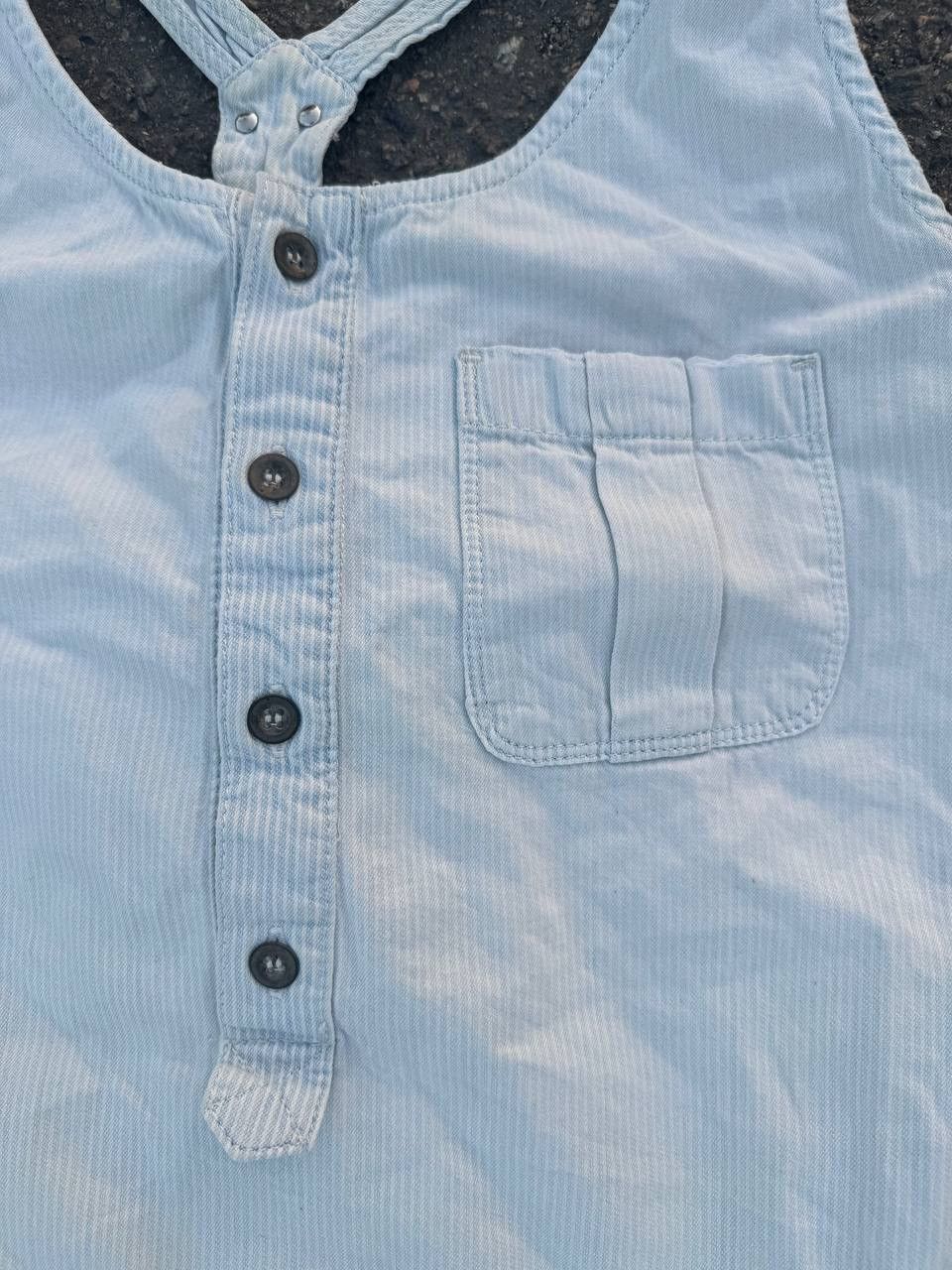 Diesel × Japanese Brand Vintage y2k diesel denim striped dress Size S / US 4 / IT 40 - 2 Thumbnail