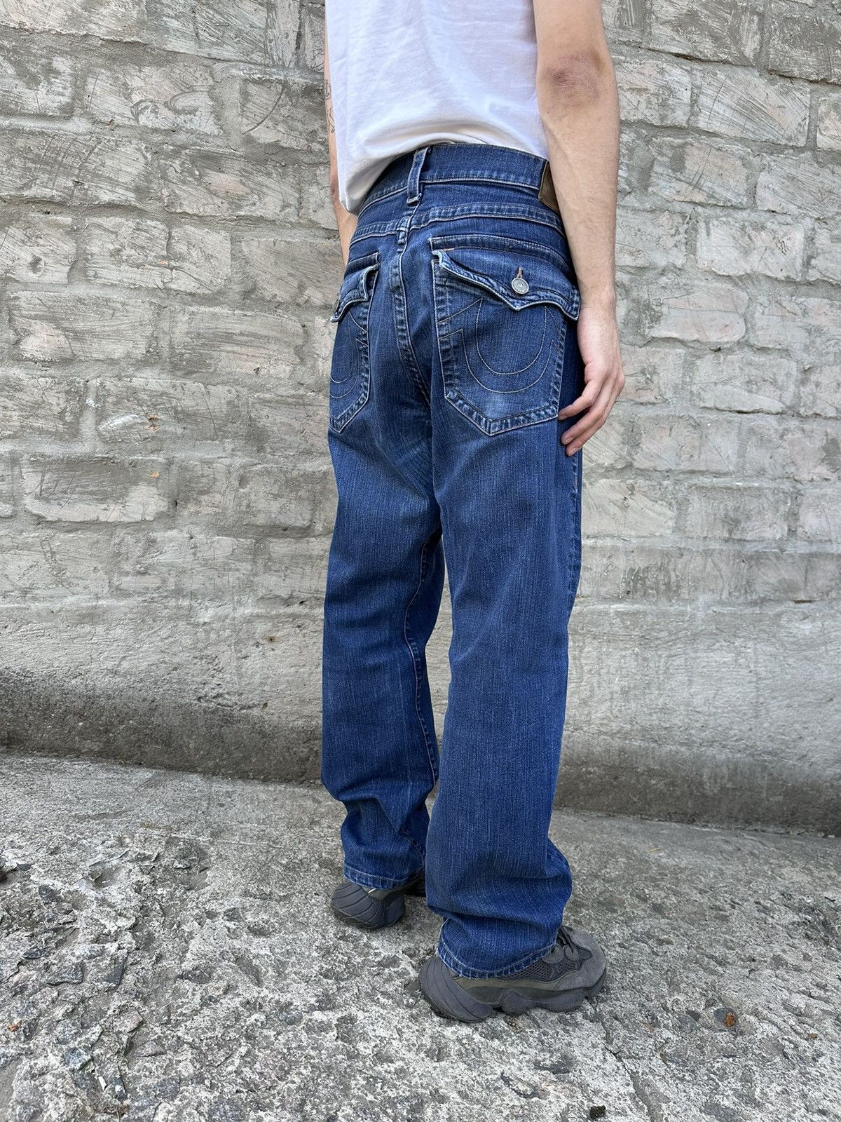 True Religion × Vintage True Religion Ricky Straight Jeans Pants Size US 40 / EU 56 - 1 Thumbnail