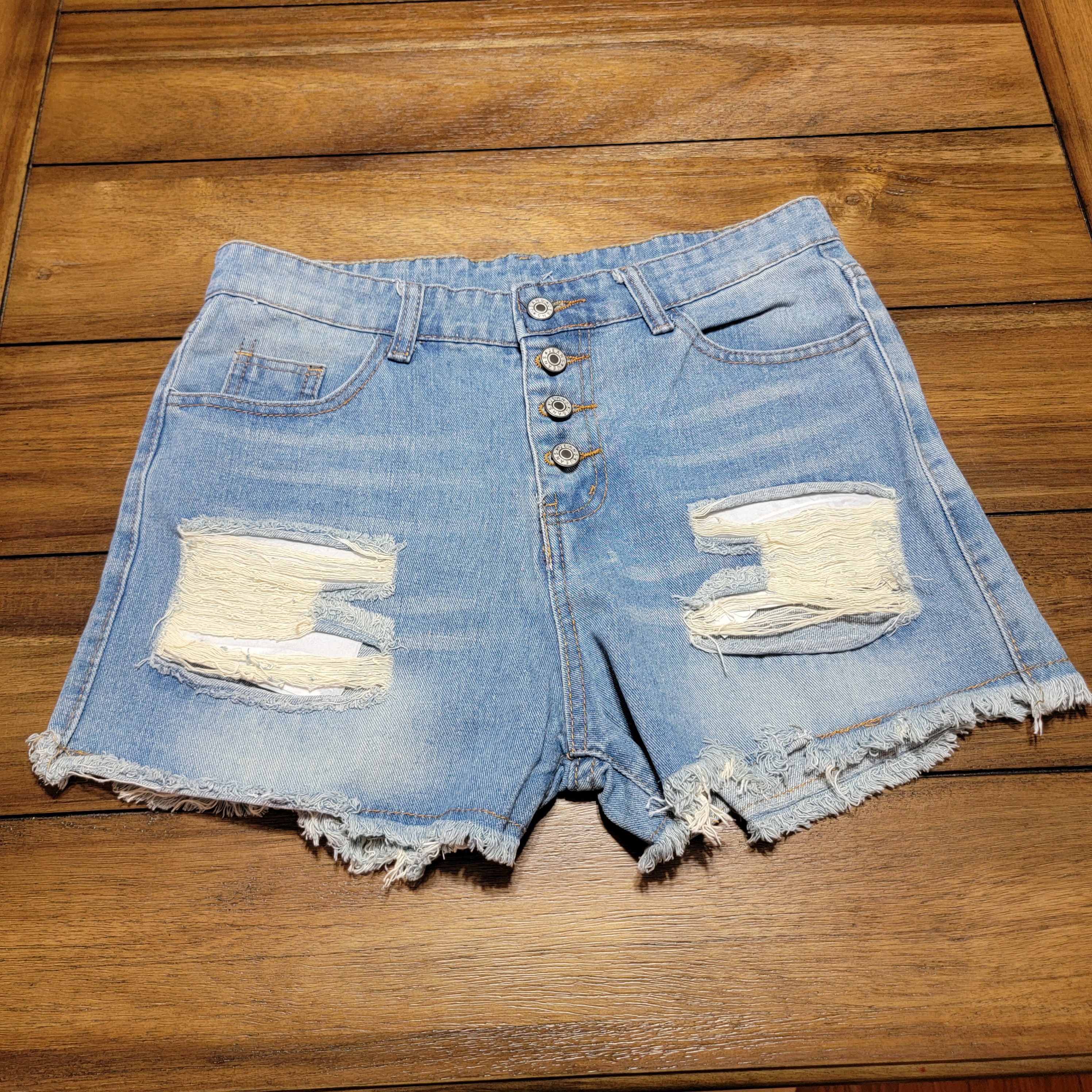 Other Ladies Shorts w/ Button Fly, Stars & Stripes Pockets-Large Size 32" / US 10 / IT 46 - 2 Thumbnail