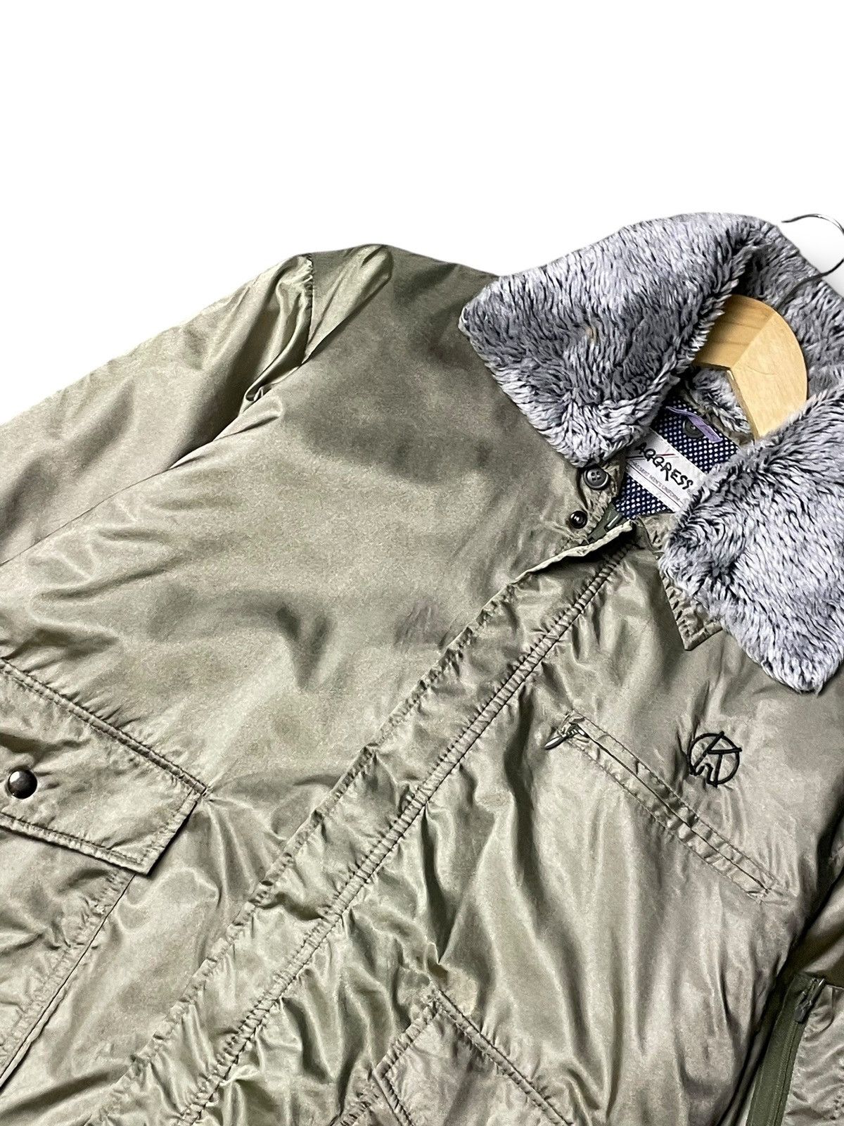 Japanese Brand × Vintage Aggress Japanese Brand Hidden Zipper Jacket (68) Size US L / EU 52-54 / 3 - 5 Thumbnail