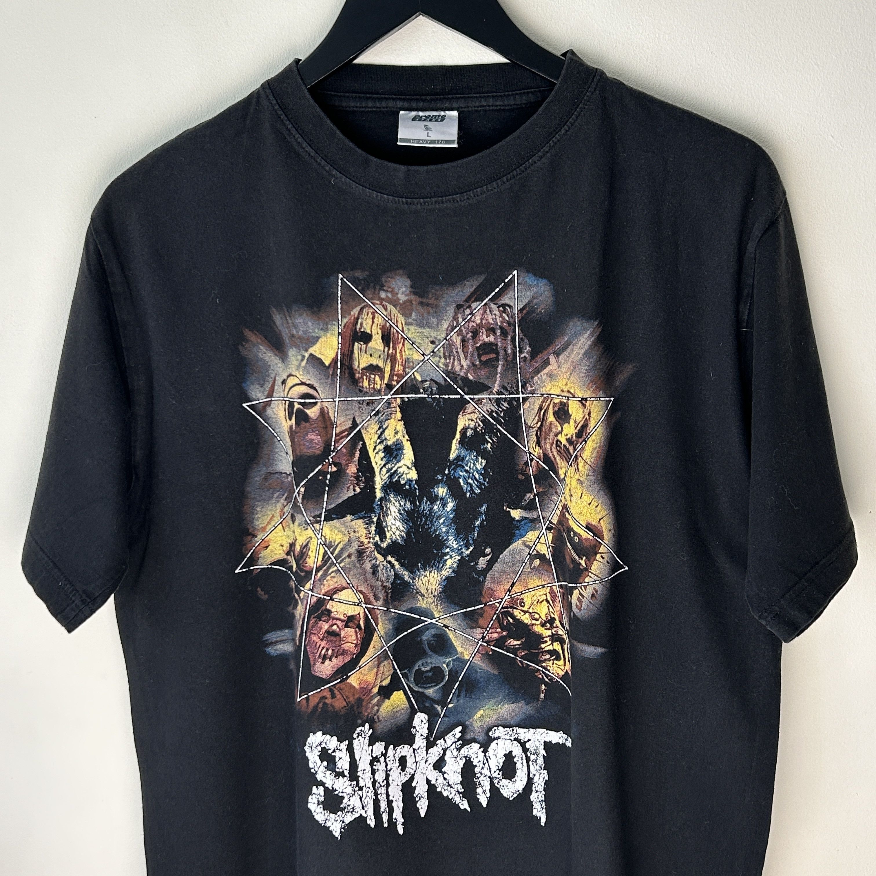 Band Tees Vintage Slipknot Iowa 2001 Band T-shirt Size US L / EU 52-54 / 3 - 3 Thumbnail