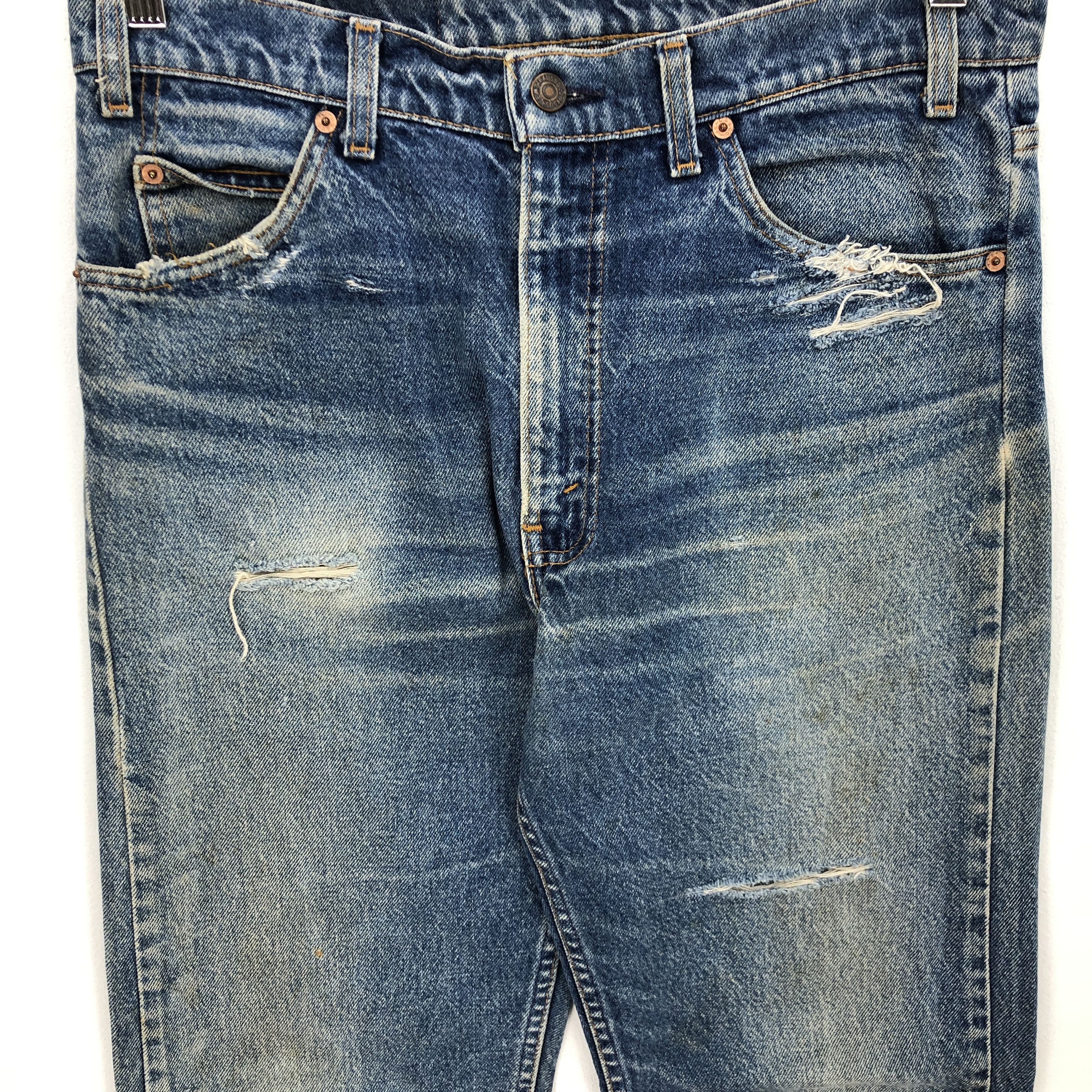 Levi's Vintage Levis 505 Stonewash Jeans Distressed Levi's Denim Size US 32 / EU 48 - 3 Thumbnail