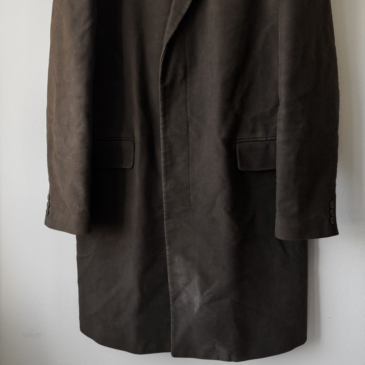 90s HELMUT LANG 本人期 COTTON SUEDE COAT 90s HELMUT LANG 本人期 COTTON SUEDE COAT
