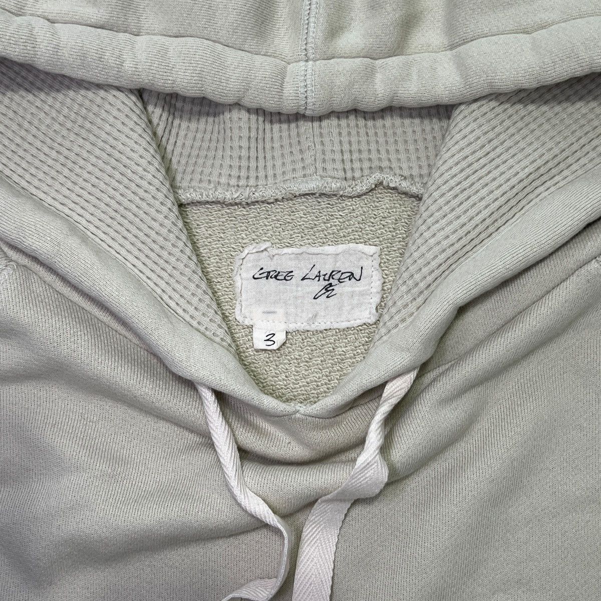 Greg Lauren GREG LAUREN Mint Fragment Pullover Hoodie Size US L / EU 52-54 / 3 - 3 Thumbnail