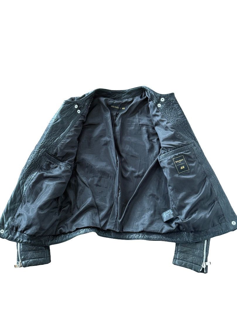Balmain × H&M Balmain x H&M AW15 Biker Leather Jacket Size US L / EU 52-54 / 3 - 2 Thumbnail