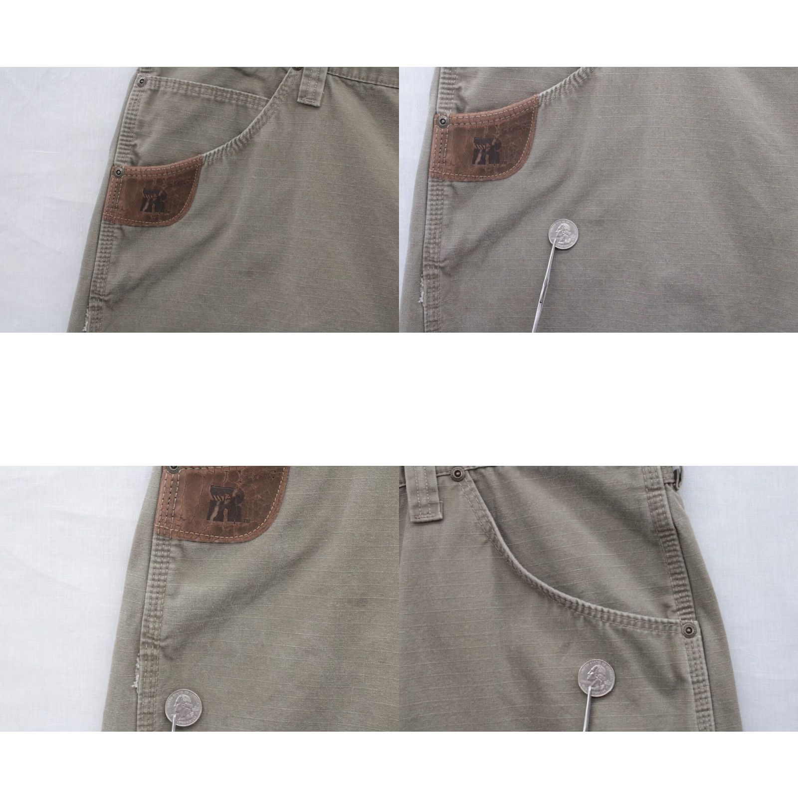 Wrangler Wrangler Rugged Wear Work Pants Men 42 x 28 Brown Rip Stop Baggie Leg Ranch Wear Pants Size US 42 / EU 58 - 8 Thumbnail