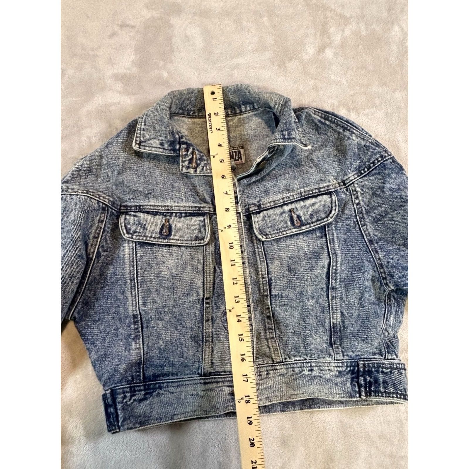 Denime Forenza Denim Jacket Women’s Small Blue Pockets Jacket Regular Long Sleeve Front Pockets Vintage: No Size S / US 4 / IT 40 - 5 Thumbnail