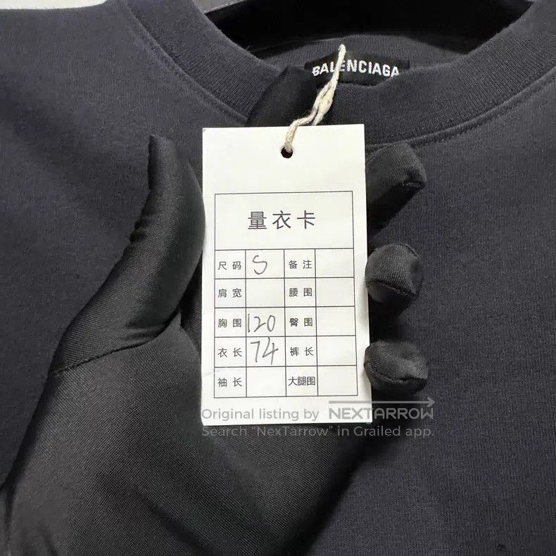 Balenciaga Balenciaga Front and Back Logo Short Sleeve T-Shirt Size US S / EU 44-46 / 1 - 5 Thumbnail