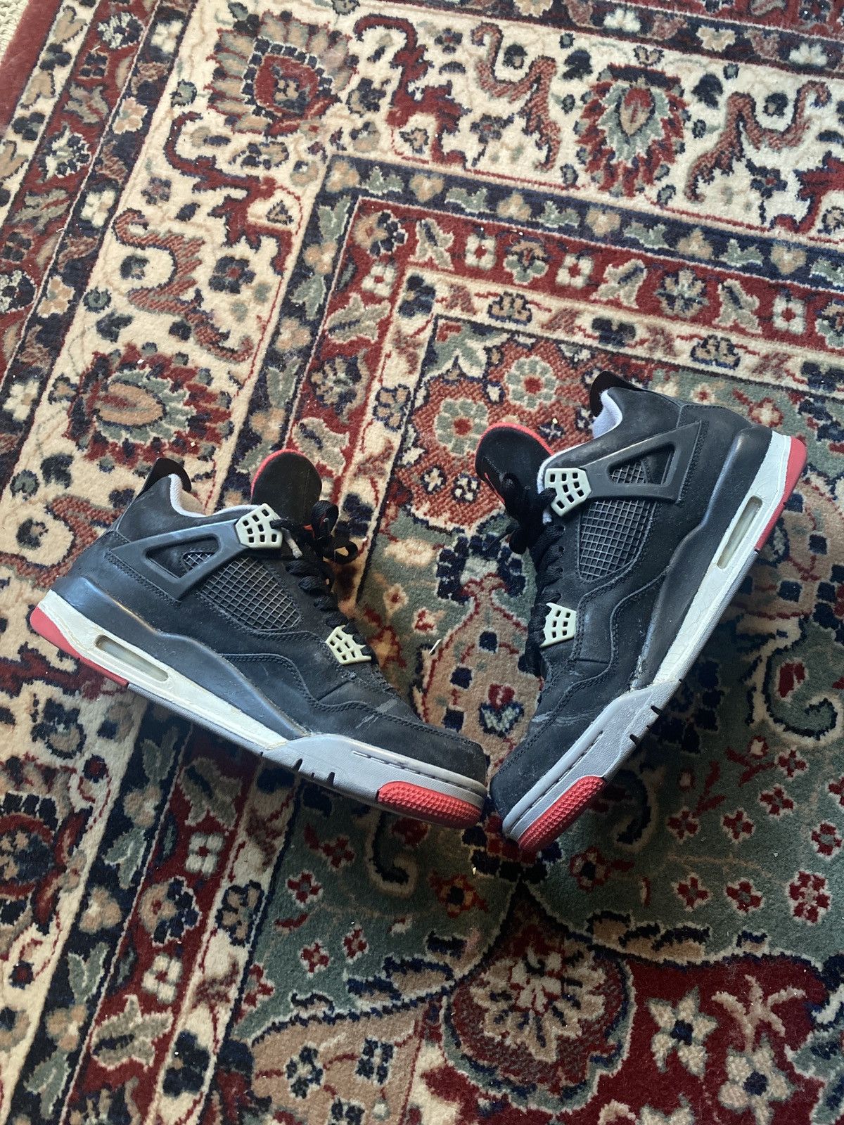 Jordan Brand × Nike Air Jordan 4 Bred 2012 Size US 10.5 / EU 43-44 - 5 Thumbnail
